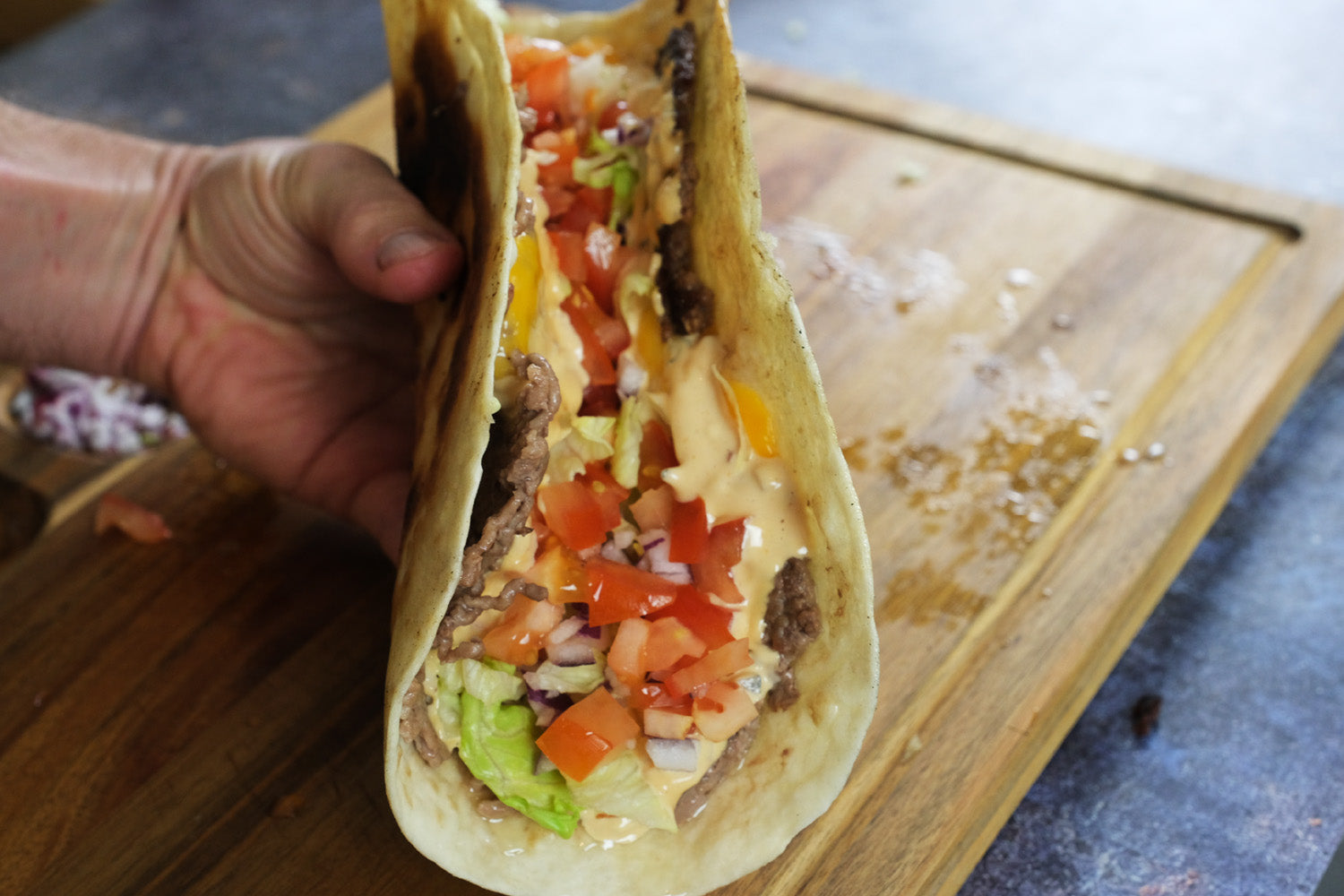 XL Big Mac Tacos/Smash Burger Tacos