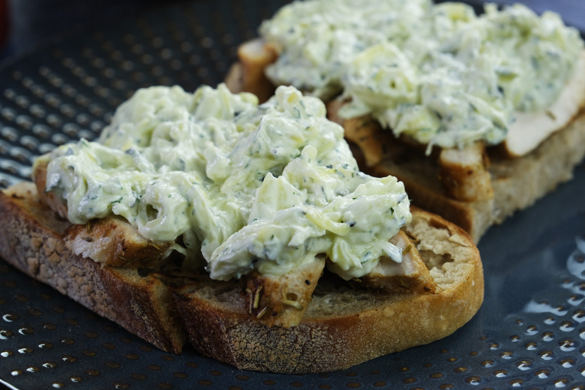 Homemade Sourdough Bread with Mediterranean Chicken & Zutziki recipe