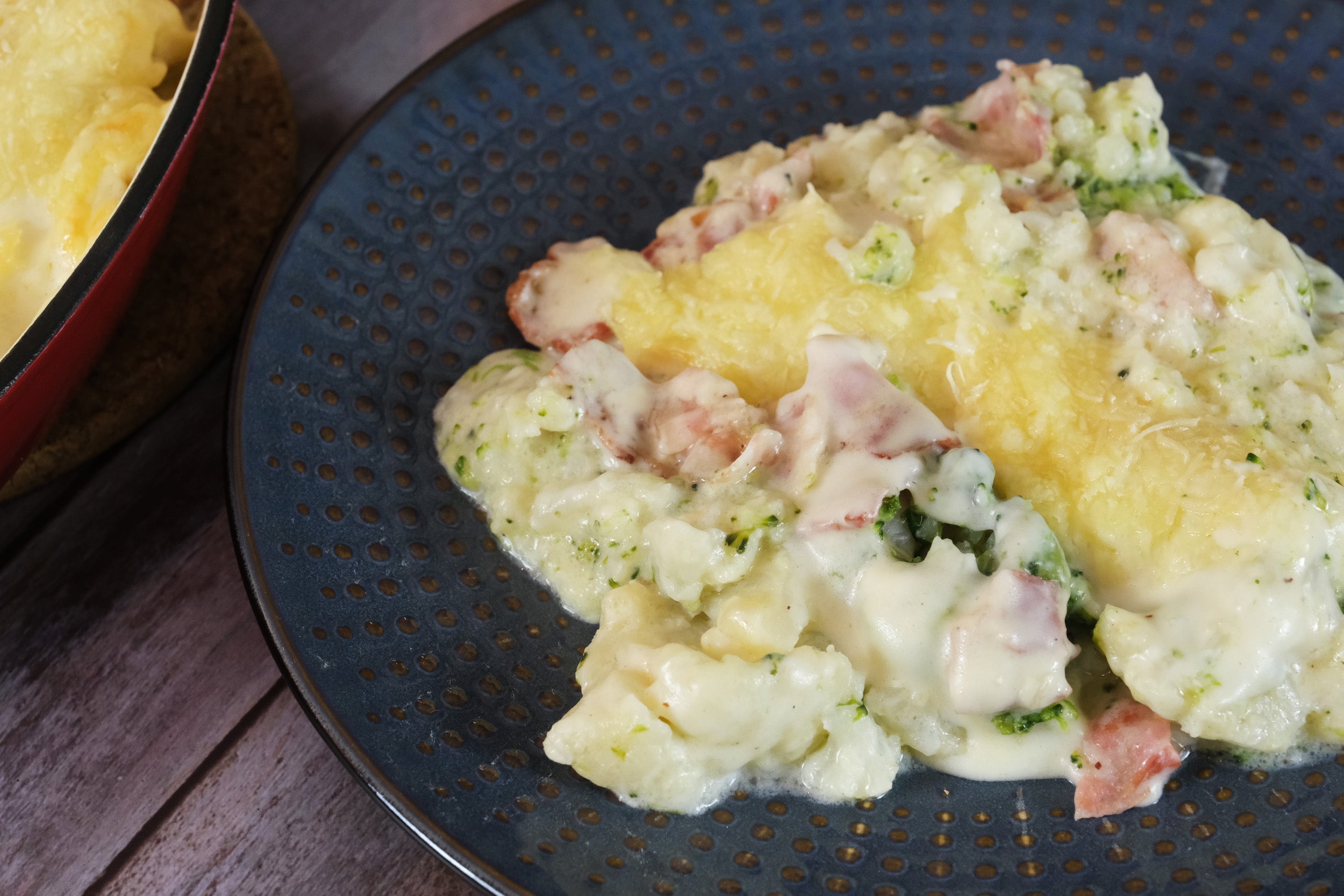 Creamy Cauliflower and Broccoli Gratin