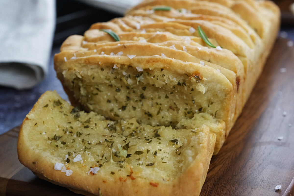 Pull Apart Garlic and Herbs Bread recipe