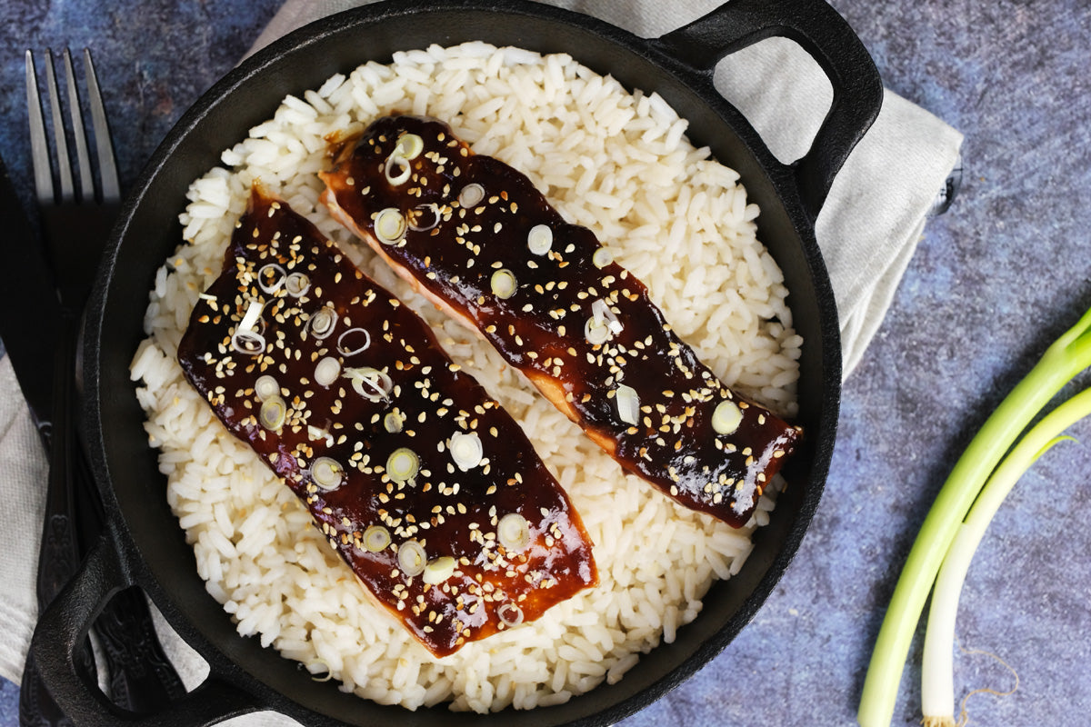 Pineapple Teriyaki Glazed Salmon Recipe
