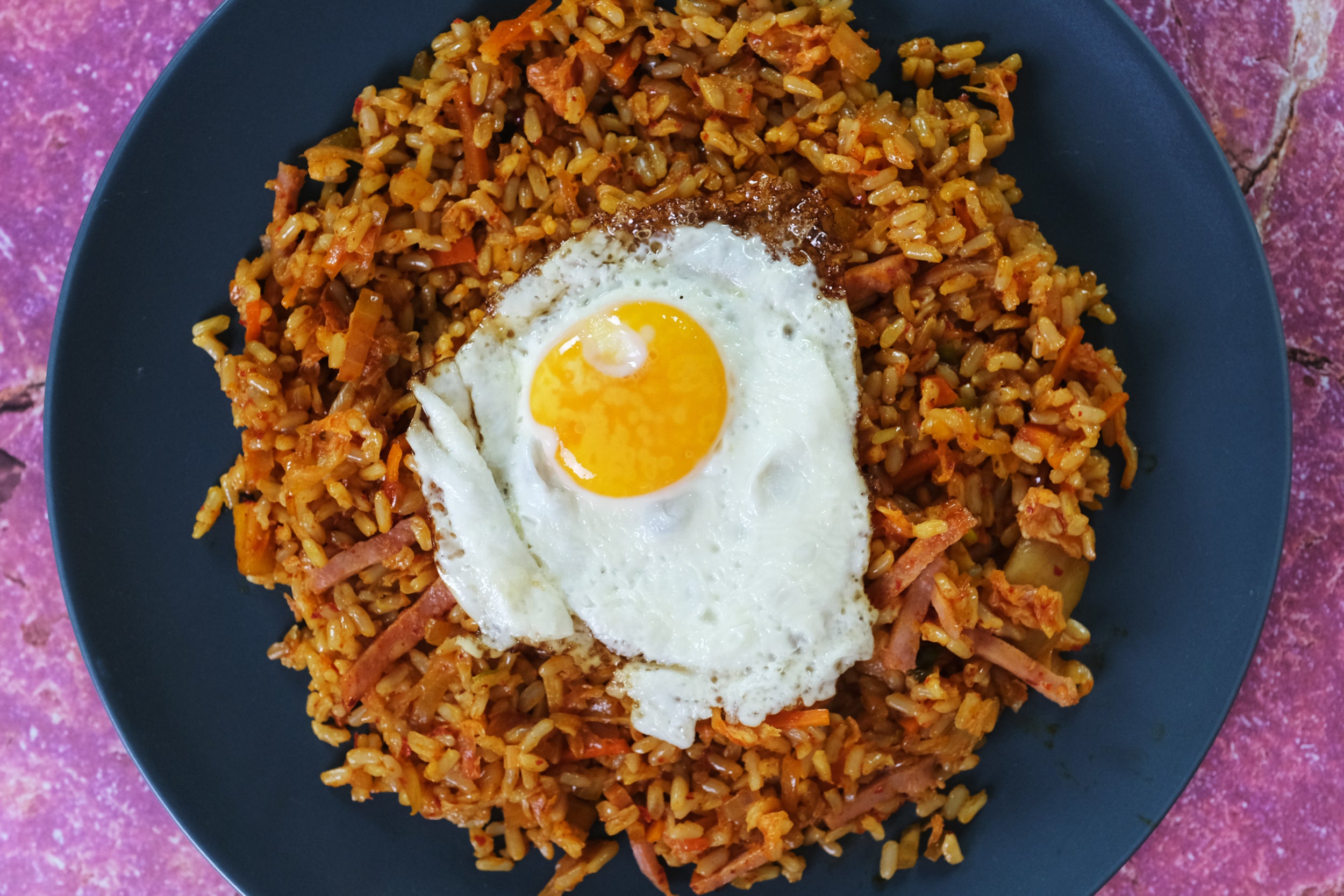 Homemade Kimchi Fried Rice