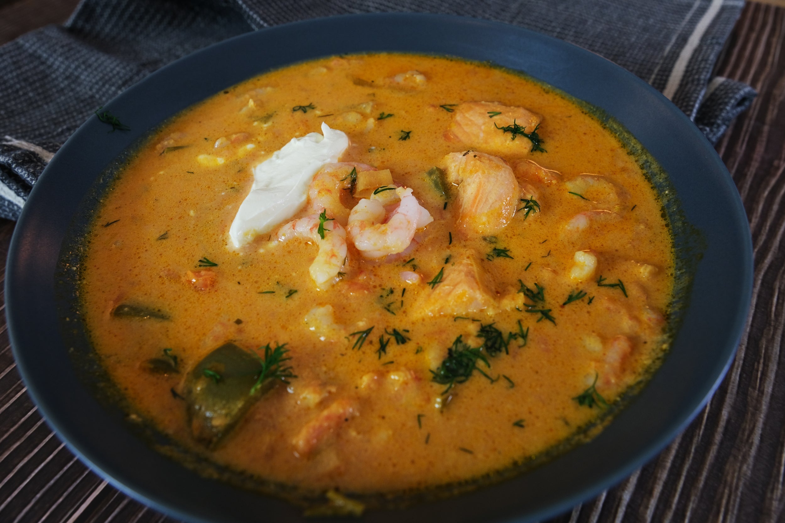 fish and shirmp soup in a dutch oven recipe