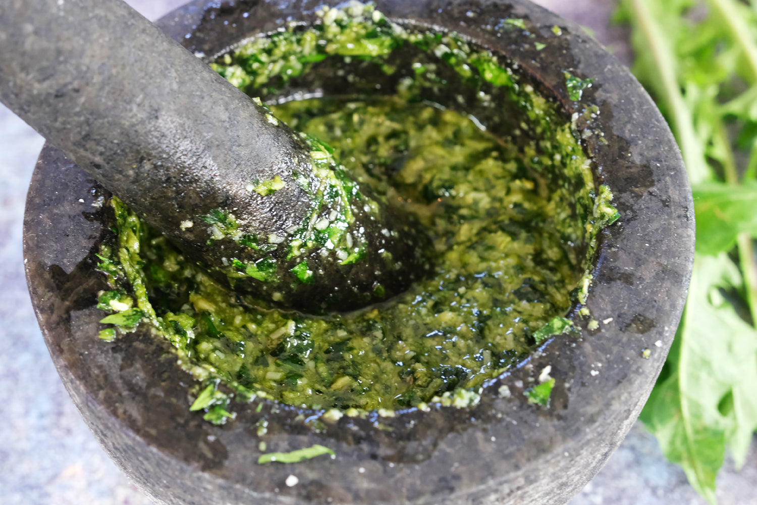 Dandelion Leaf Pesto recipe
