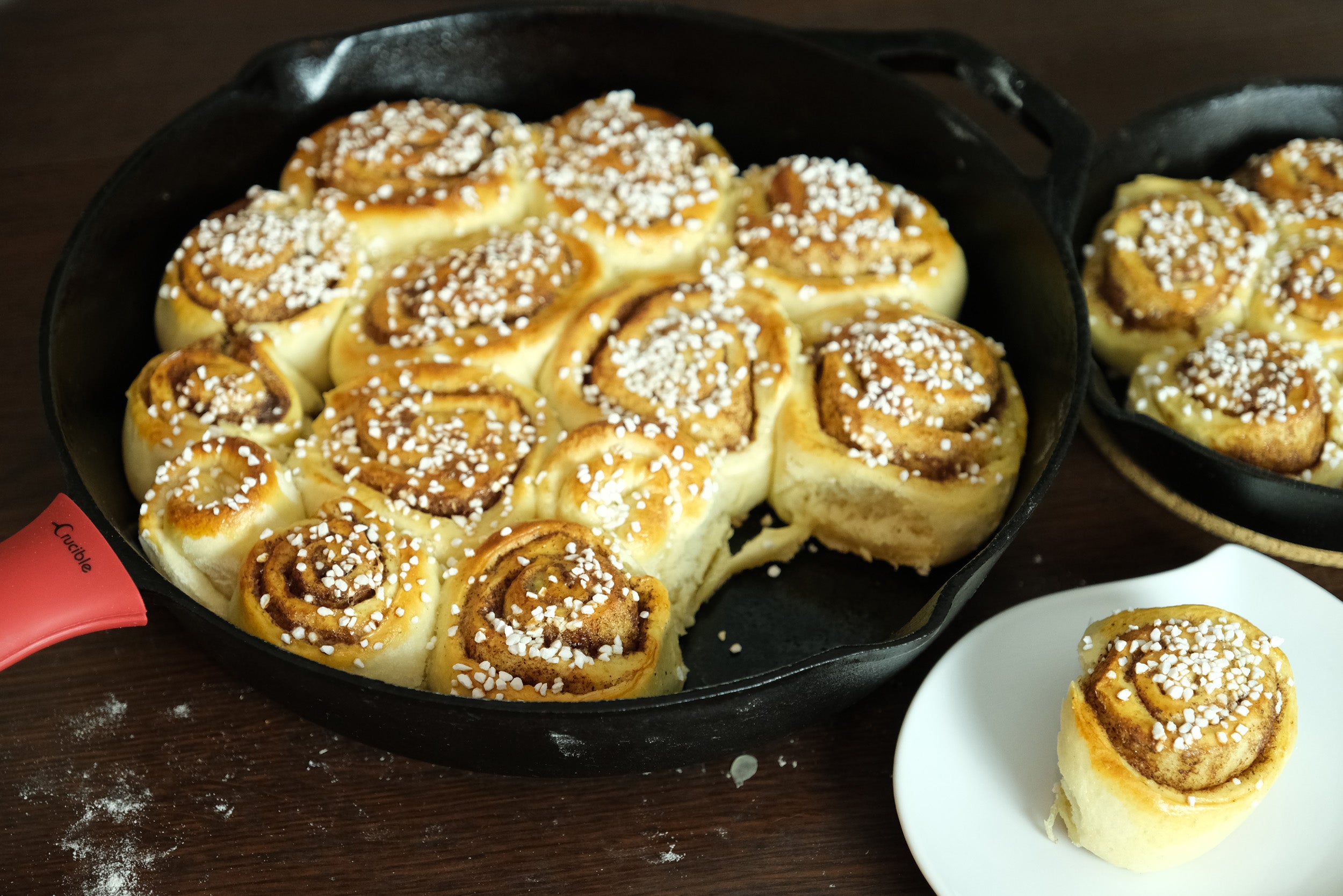 Cinnamon Rolls in Cast Iron Skillet Recipe