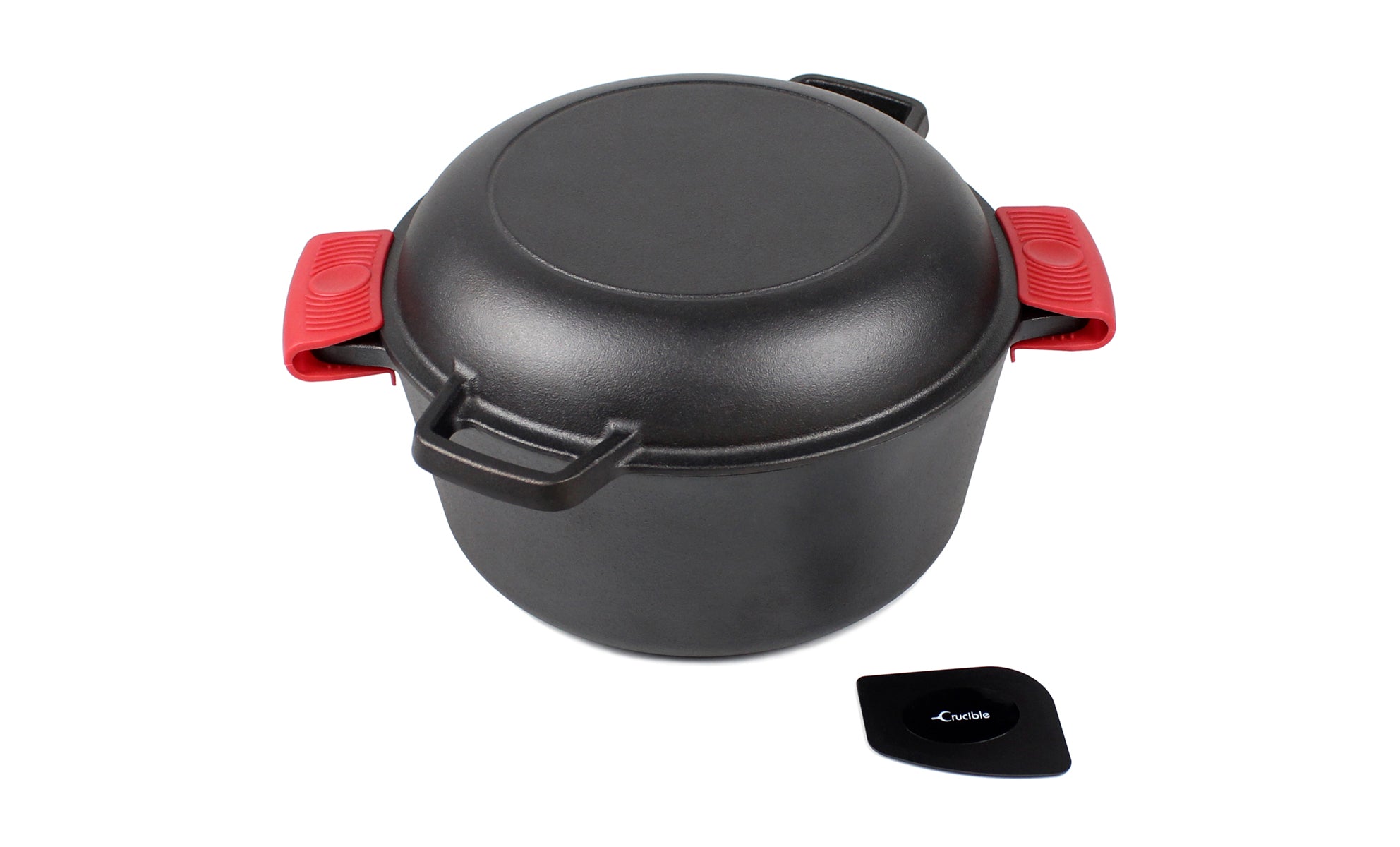 The Versatile Kitchen Essential is Back in Stock: Direct-mart's Cast Iron Dutch Oven with Skillet Lid