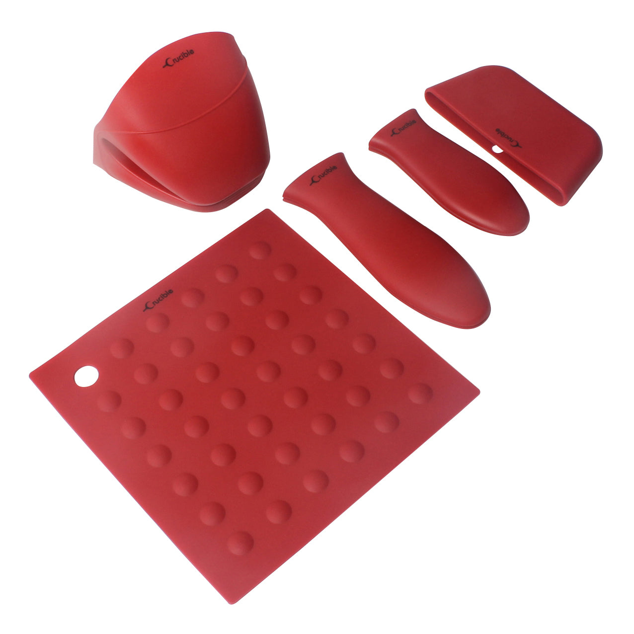 Silicone Hot Handle Holder, 5-Pack Mix