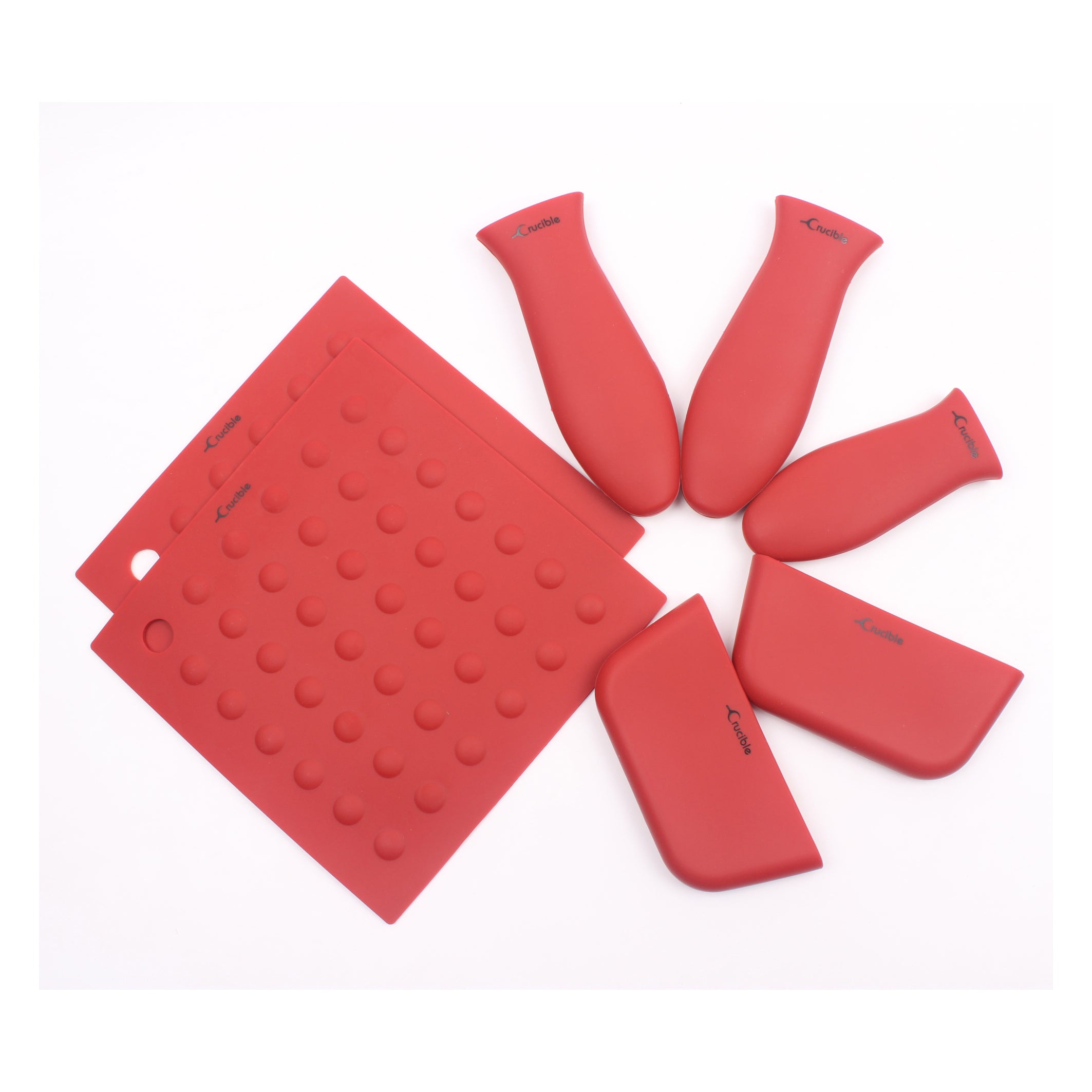 Silicone Hot Handle Holder Set of 7 Mix