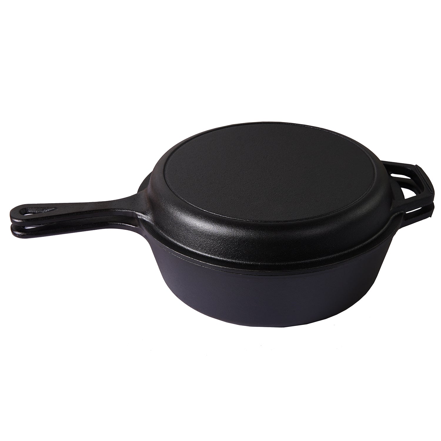 Cast Iron Skillet (EXTRA DEEP) - 10.25"-Inch (26 cm) with Skillet Lid, Frying Pans + Silicone Handle Holder Covers - Oven Safe Cookware - Indoor/Outdoor Use - Use on any Stovetop, Grill, Induction Safe
