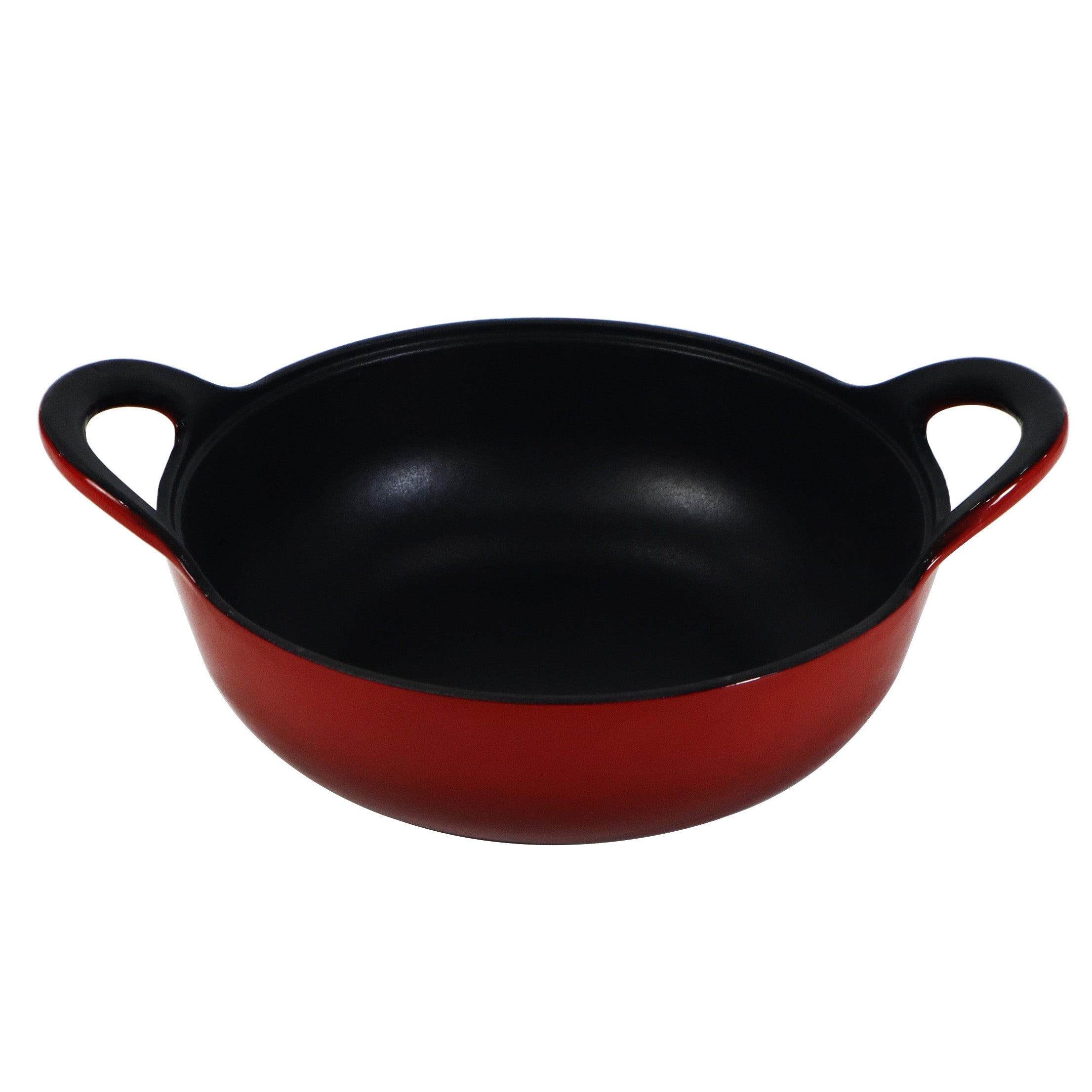 Enameled Cast Iron Balti Casserole with a Glass Lid, 3 Quart (2,83 litre) Cast Iron Casserole Dish