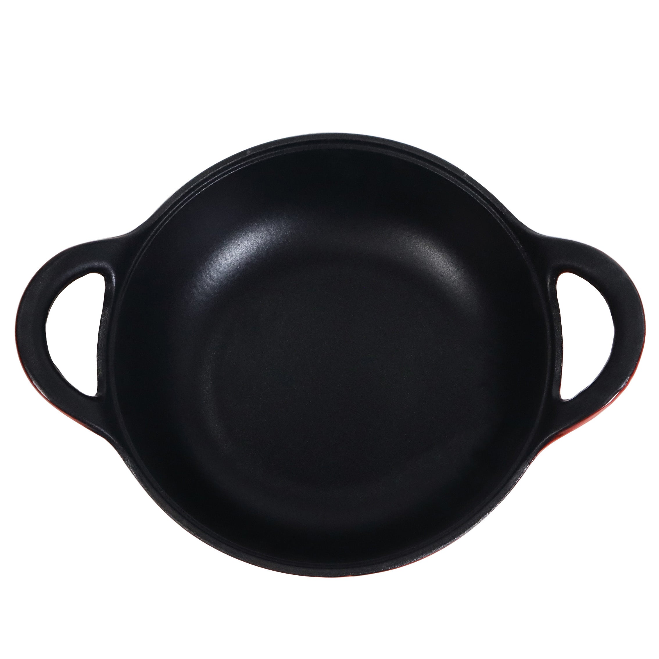 Enameled Cast Iron Balti Casserole with a Glass Lid, 3 Quart (2,83 litre) Cast Iron Casserole Dish