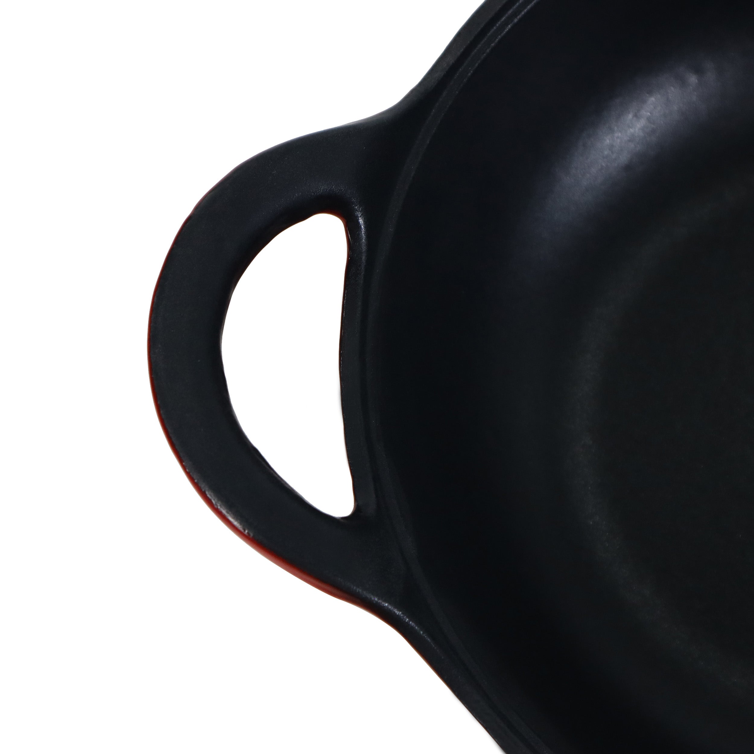 Enameled Cast Iron Balti Casserole with a Glass Lid, 3 Quart (2,83 litre) Cast Iron Casserole Dish