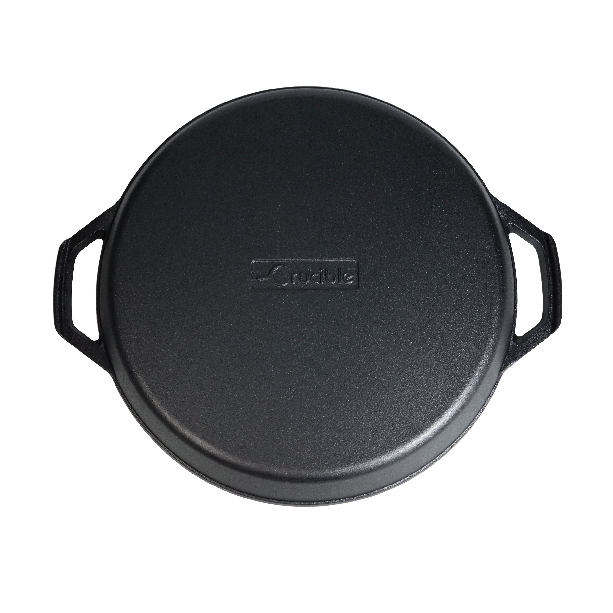 15.75-Inch (40 cm) Cast Iron Skillet Set with Dual Loop Handles, Frying Pan, Silicone Potholders