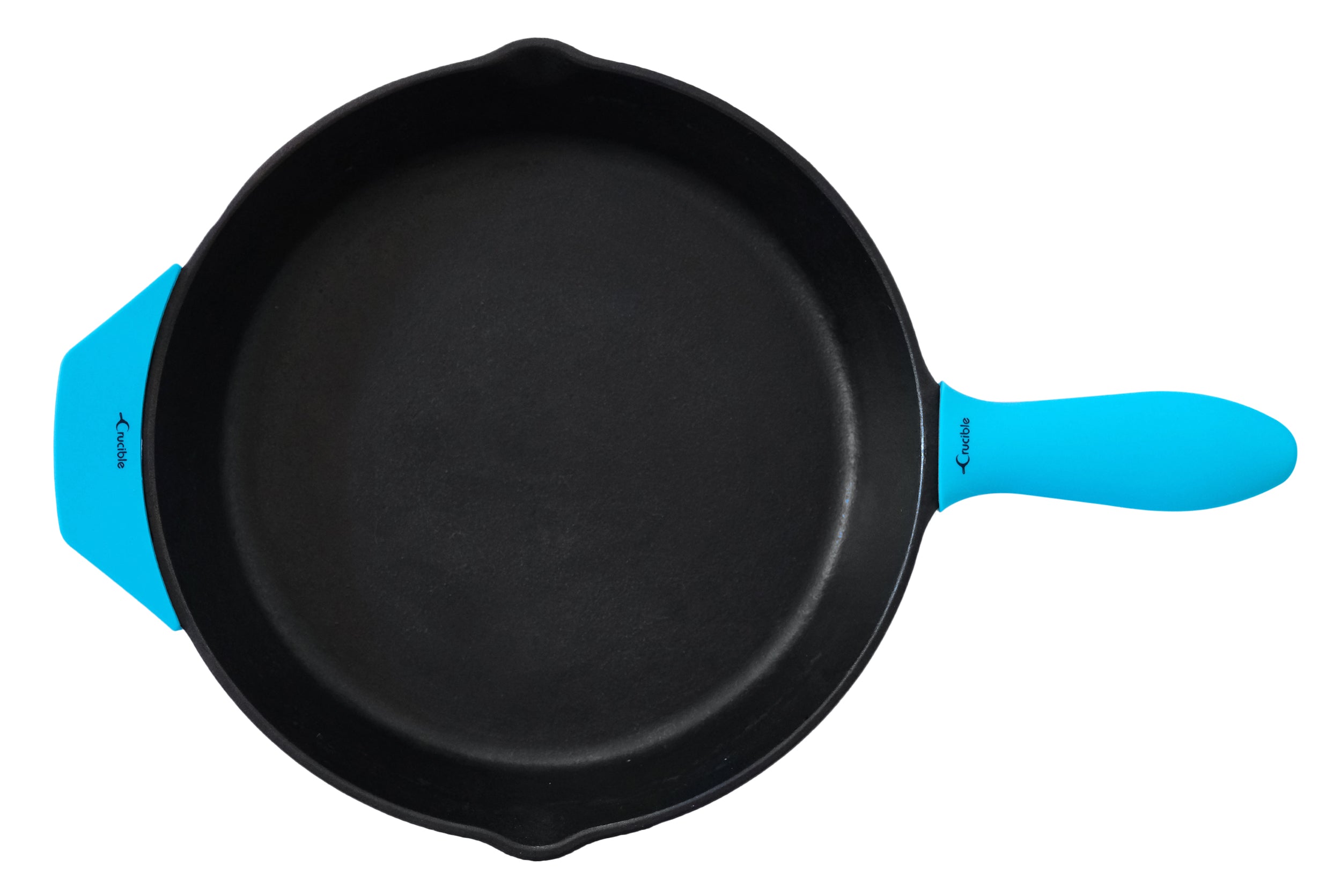 Silicone Potholders (4-Pack Combo Turquoise) for Cast Iron Skillets