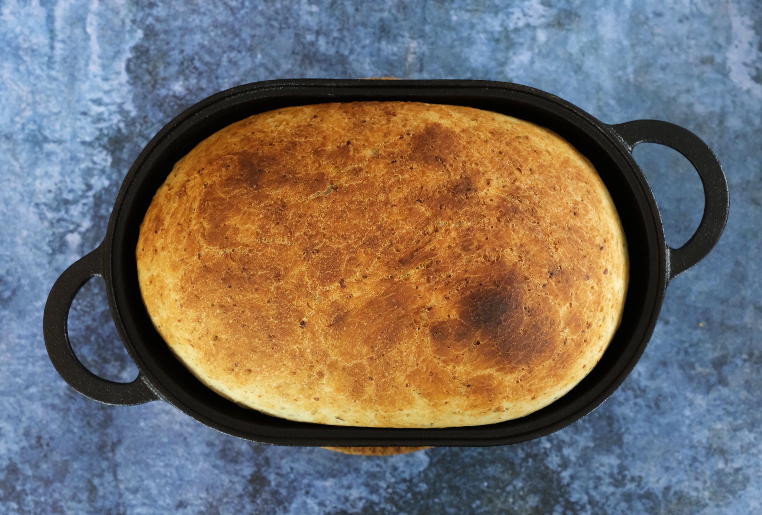 Cast Iron Bread Pan with Lid – Oven Safe Form for Baking, Artisan Bread Kit - Loaf Pan