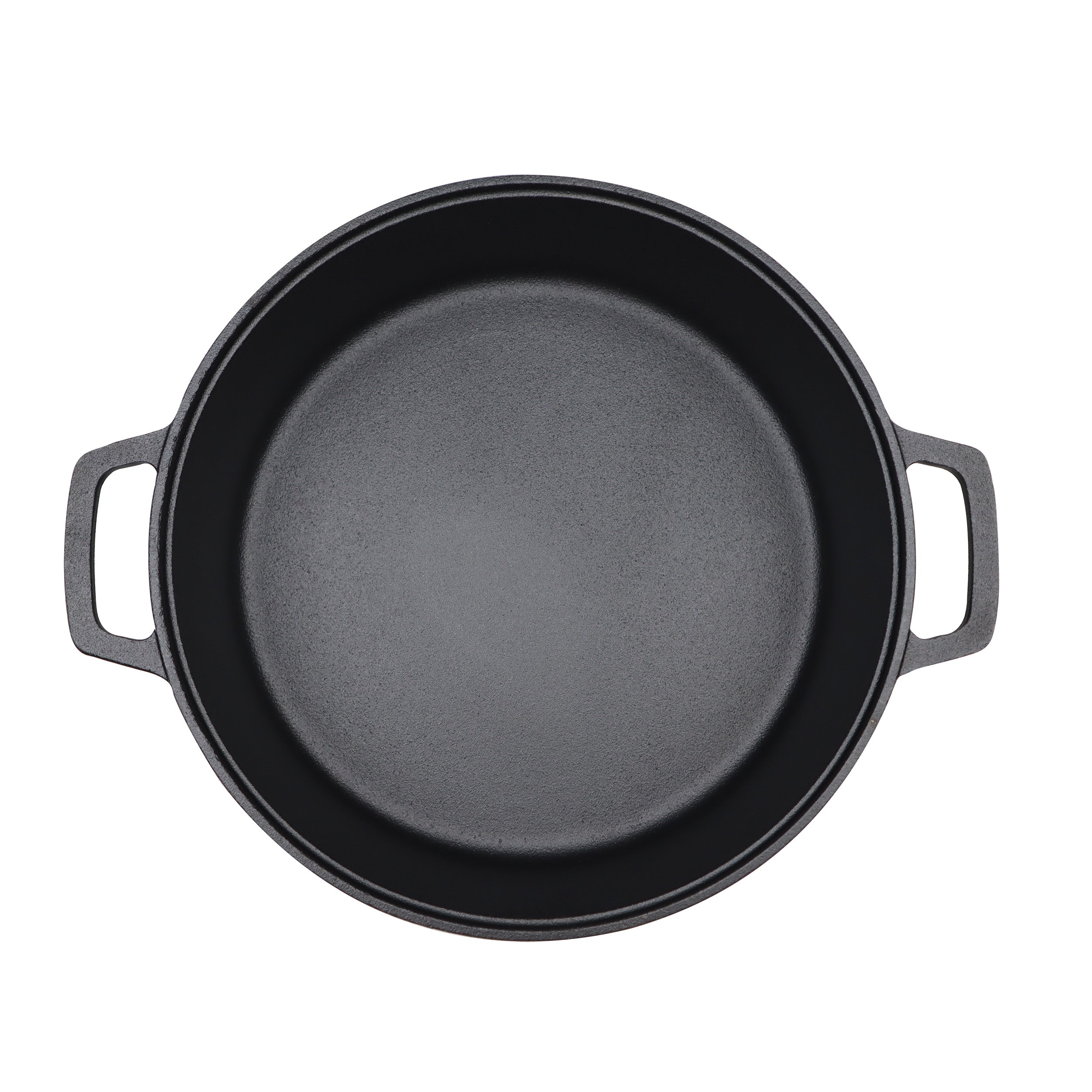 12-Inch/30 cm Cast Iron Skillet Sauté Pan Set (EXTRA DEEP) with Dual Loop Handles, Frying Pan, Silicone Potholders