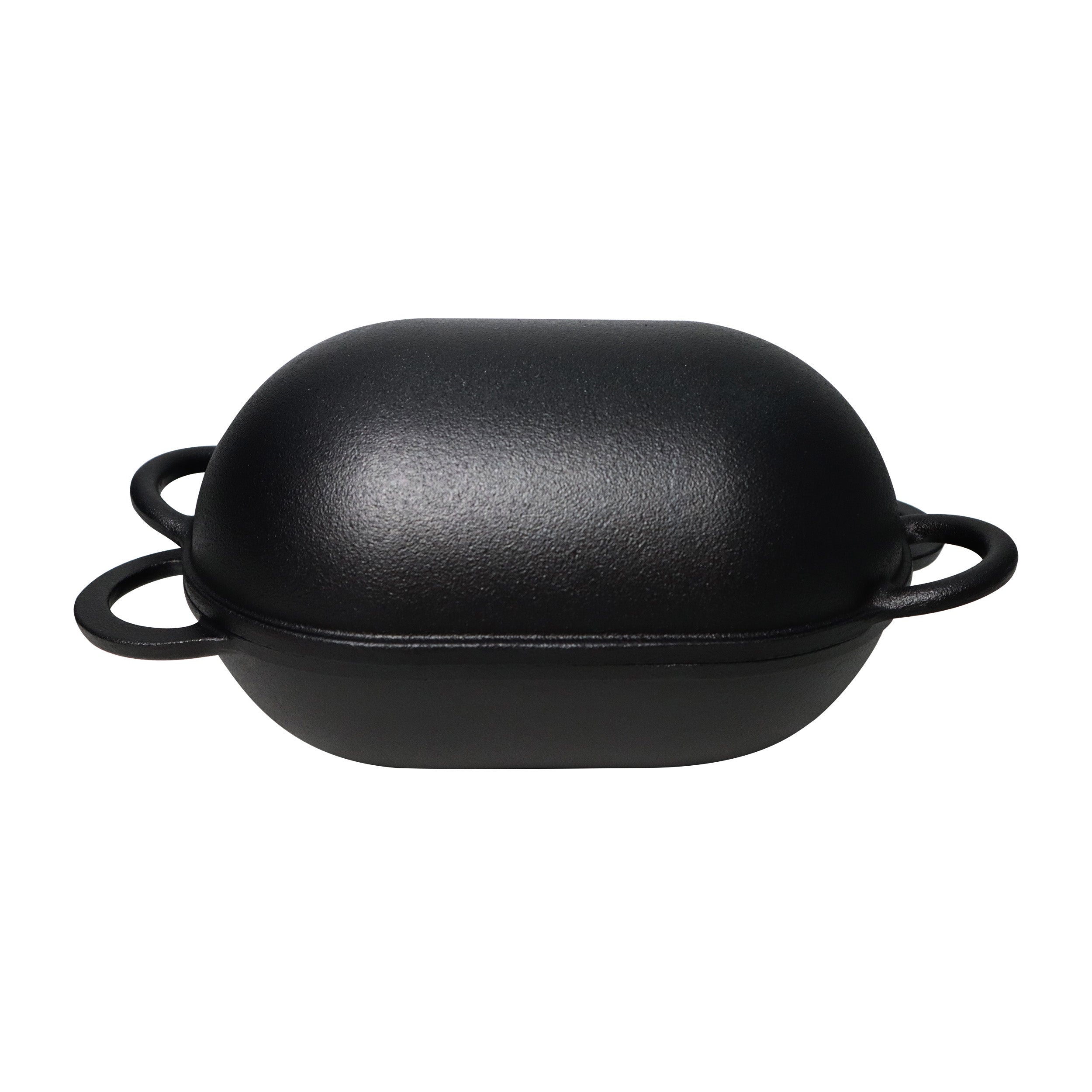 Cast Iron Bread Pan with Lid – Oven Safe Form for Baking, Artisan Bread Kit - Loaf Pan
