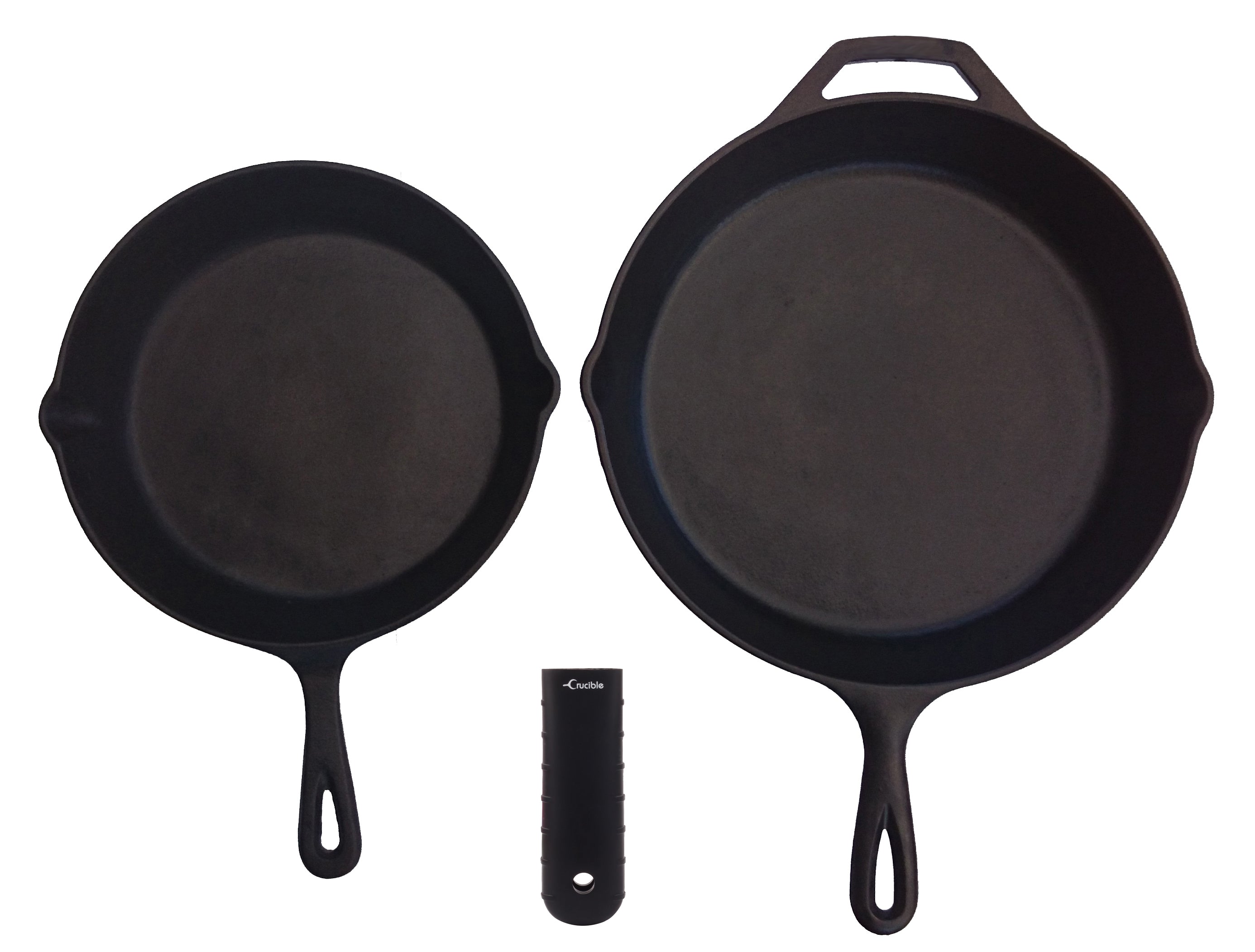 Silicone Potholder (Extra Thick Black) for Cast Iron Skillets and more