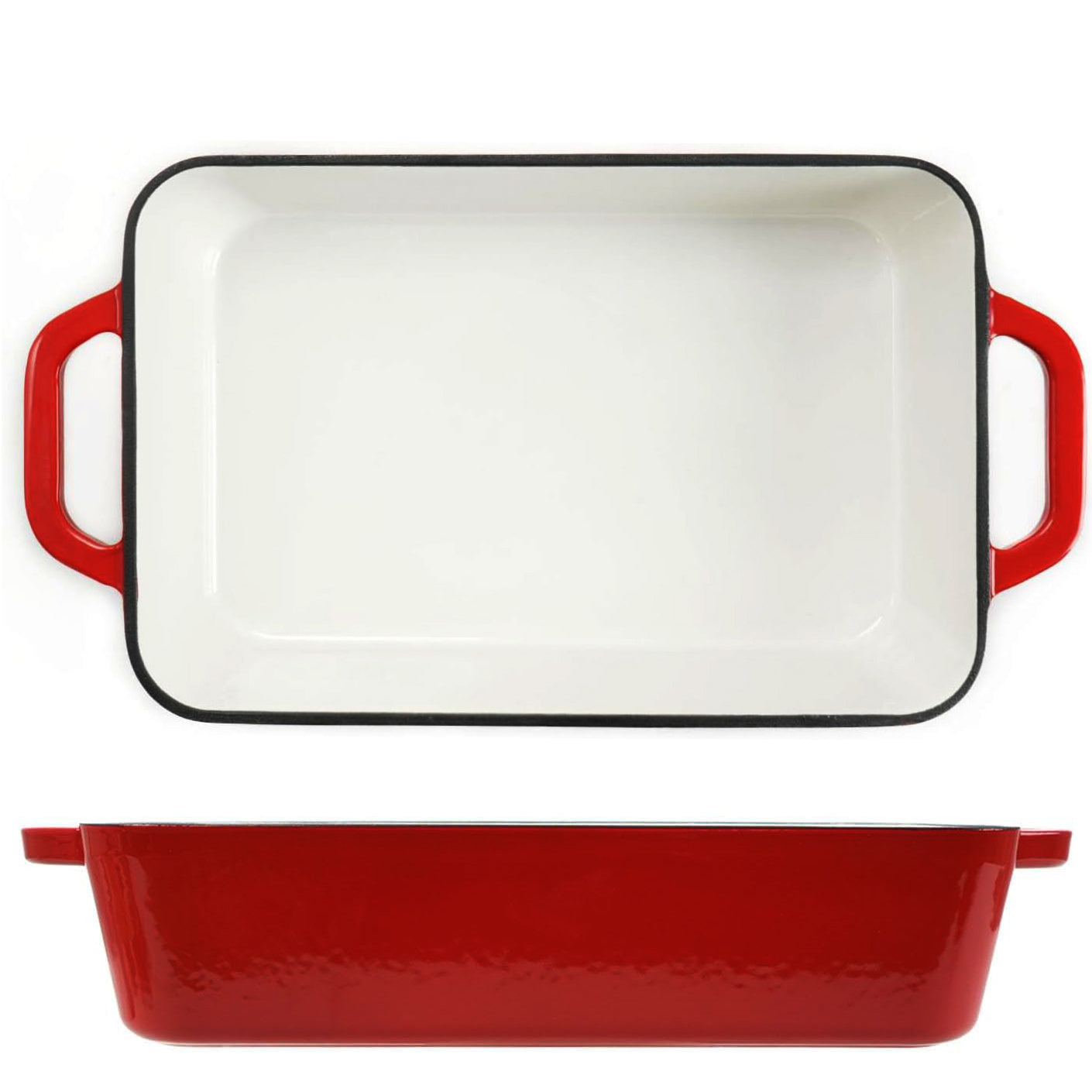 Enameled cast iron coasting pan baking dish from Direct-mart