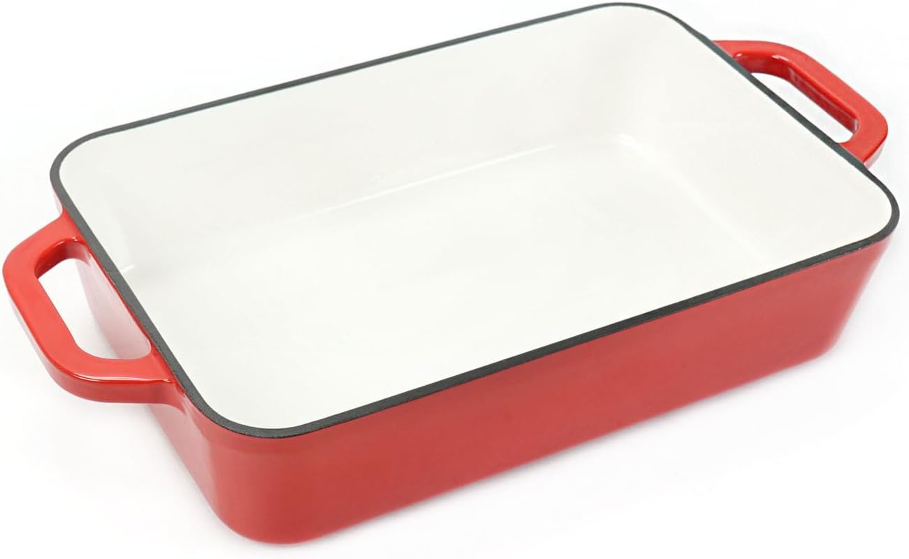 Enameled cast iron coasting pan baking dish from Direct-mart for sale online