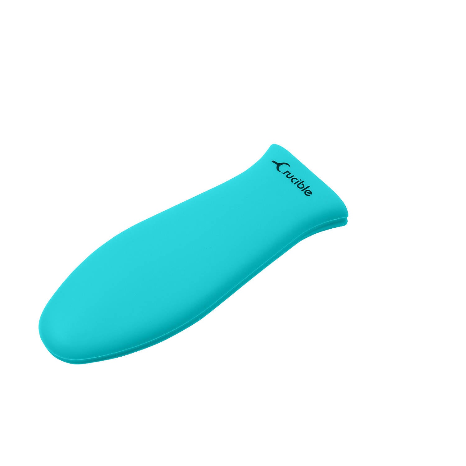 small size silicone potholder silicone sleeve pan handle holder grip handle cover in turquoise color