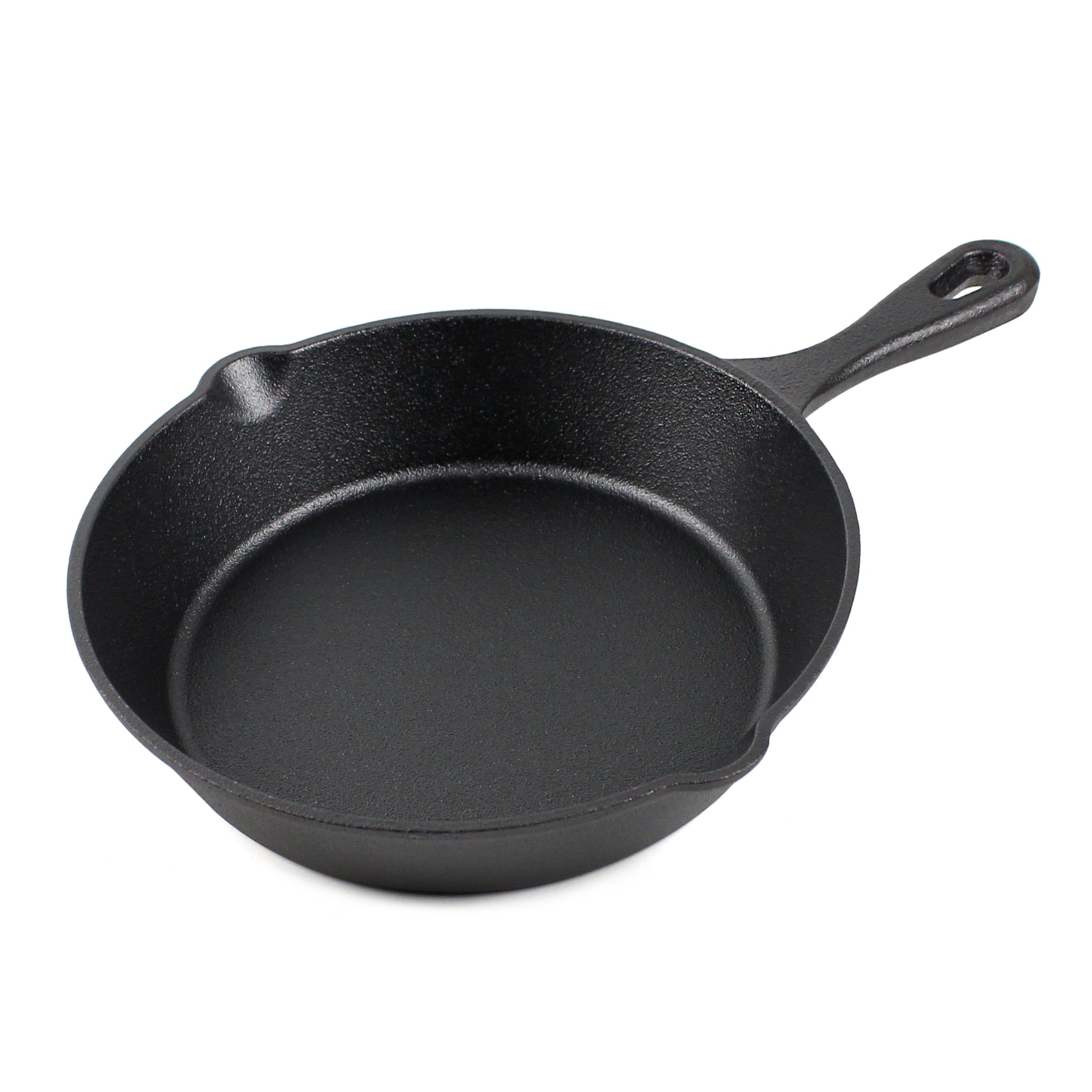 Cast Iron Skillet Set (8-Inch/20cm), Silicone potholder, Glass Lid, Cast Iron Cleaner, Scraper