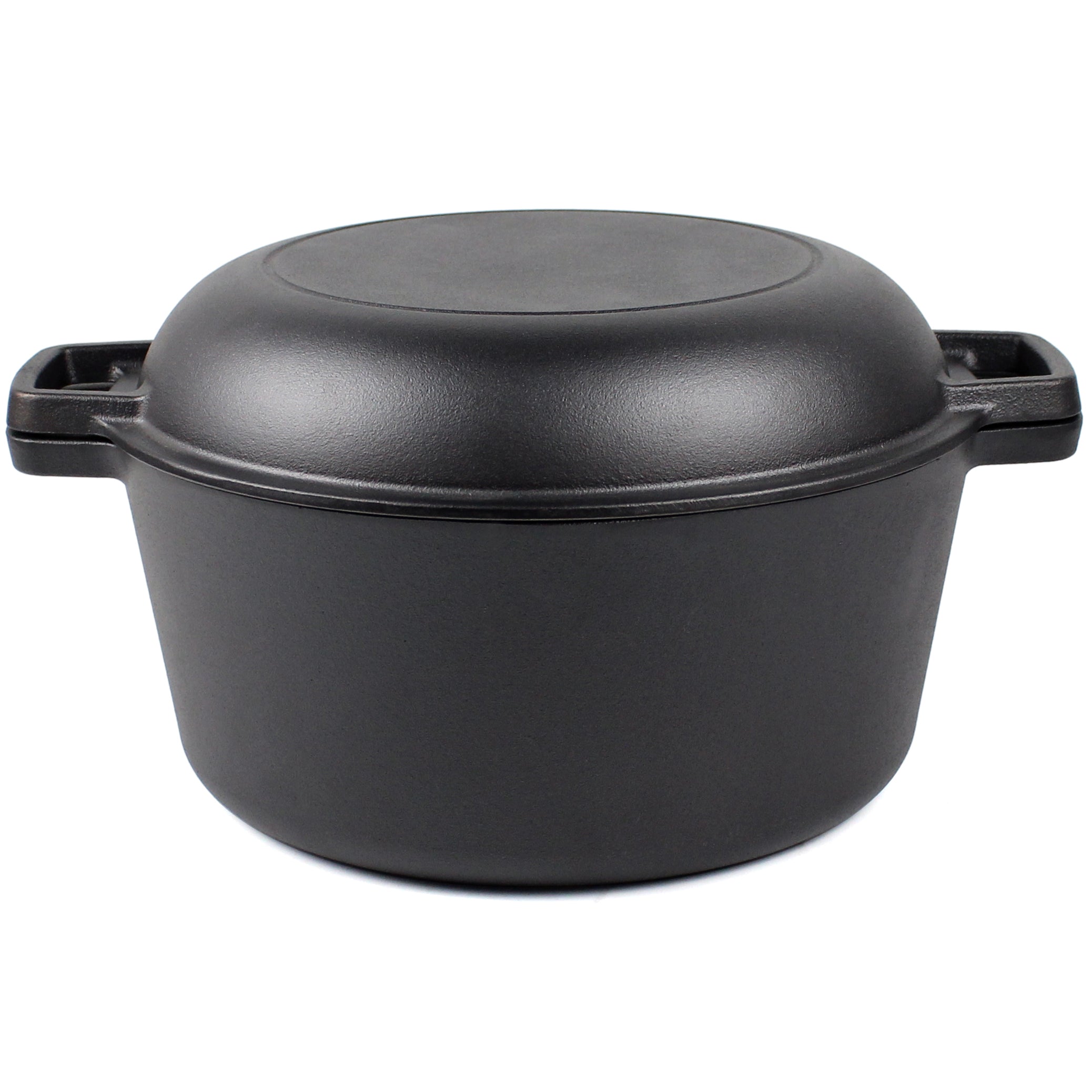 Cast Iron Dutch Oven with Skillet Lid - 10.23” (26 cm) Diameter, 4.8 L