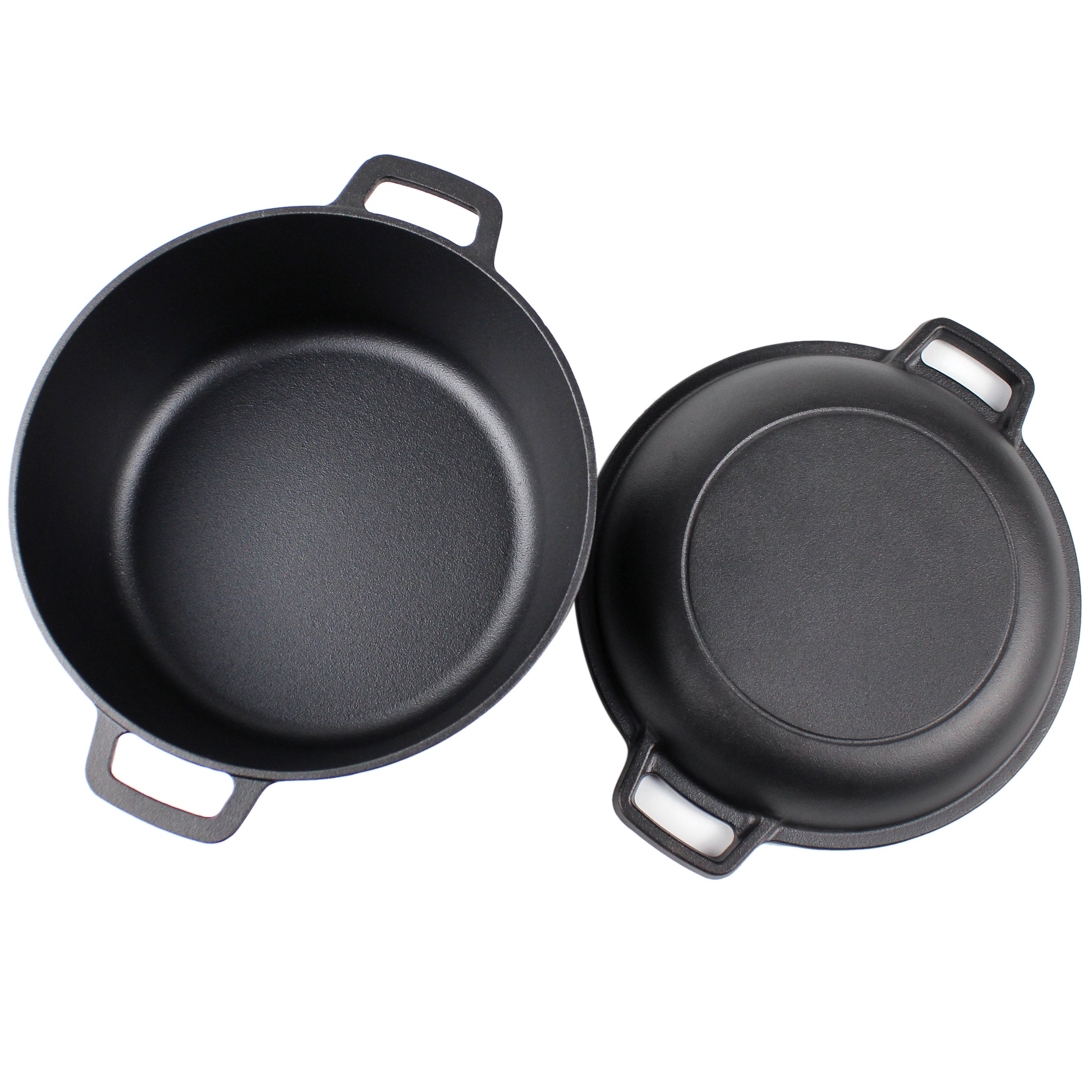 Cast Iron Dutch Oven with Skillet Lid - 10.23” (26 cm) Diameter, 4.8 L