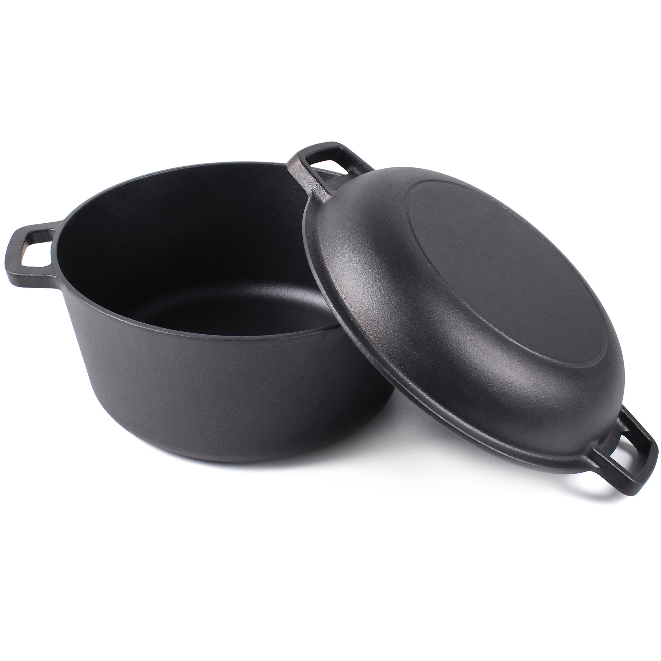 Cast Iron Dutch Oven with Skillet Lid - 10.23” (26 cm) Diameter, 4.8 L