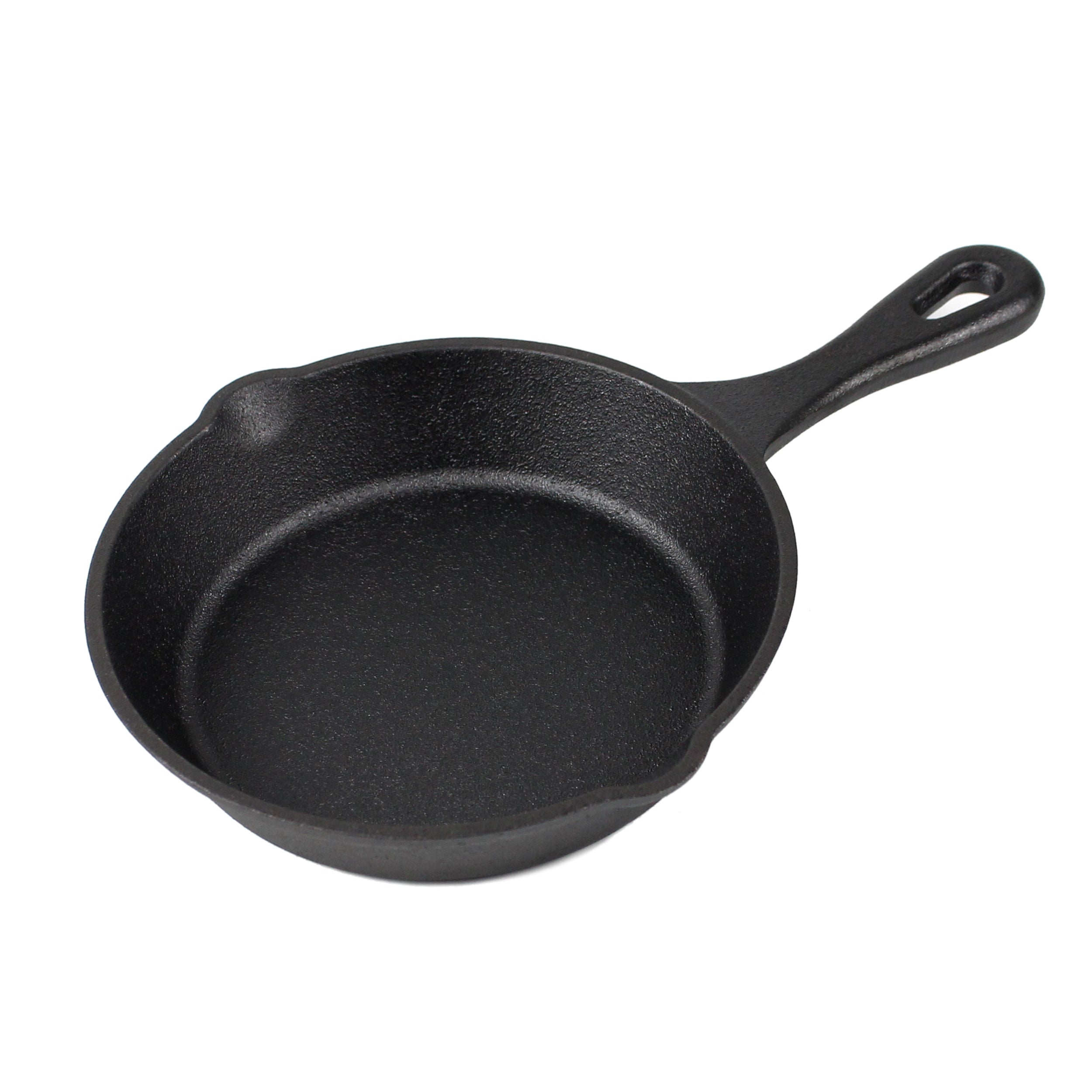 6"-Inch (15 cm) Cast Iron Skillet Set of 2 with 2 Silicon Handle Holder Grips