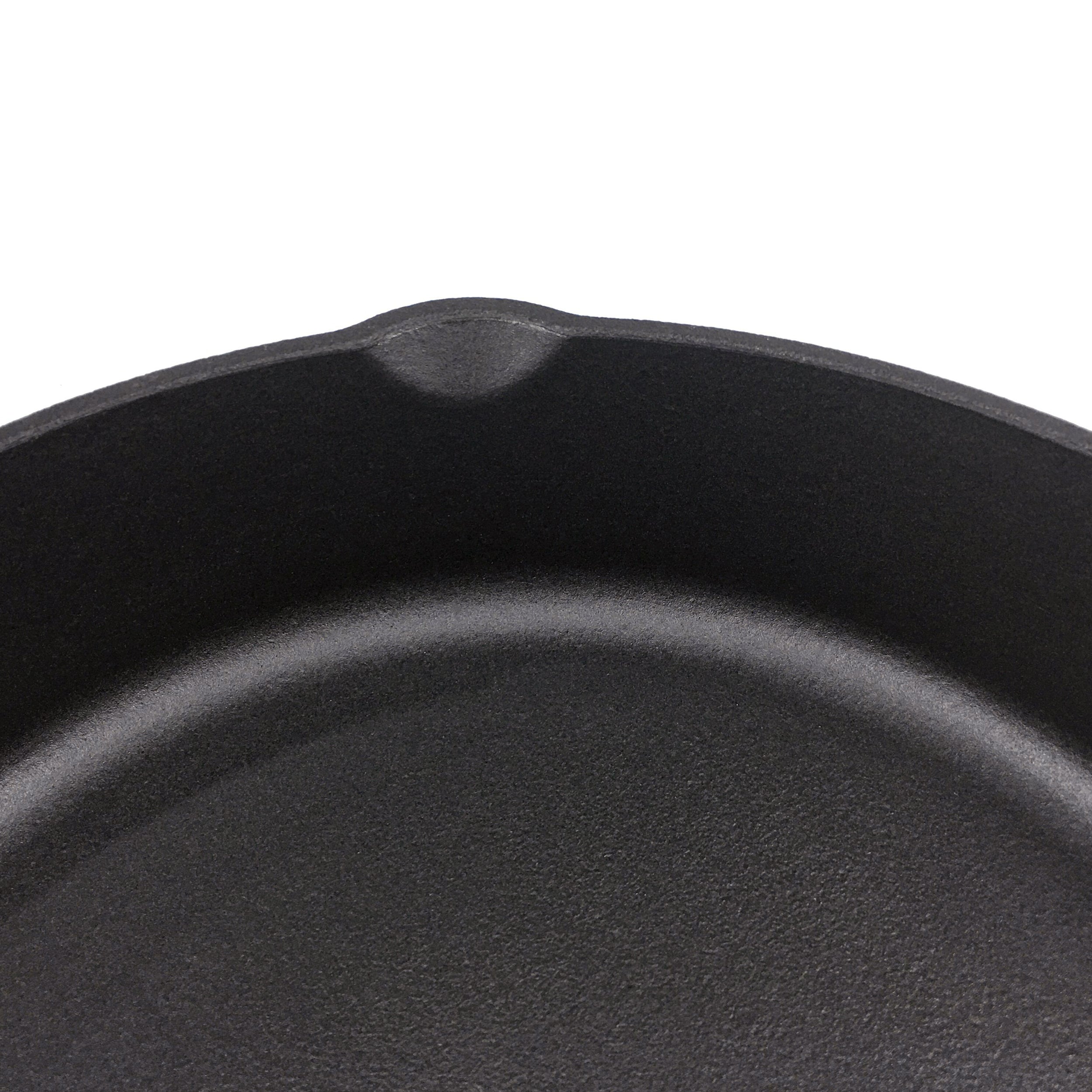 10.25"/26 cm Enameled Cast Iron Skillet, Frying Pan + 2 Silicone Handle Covers
