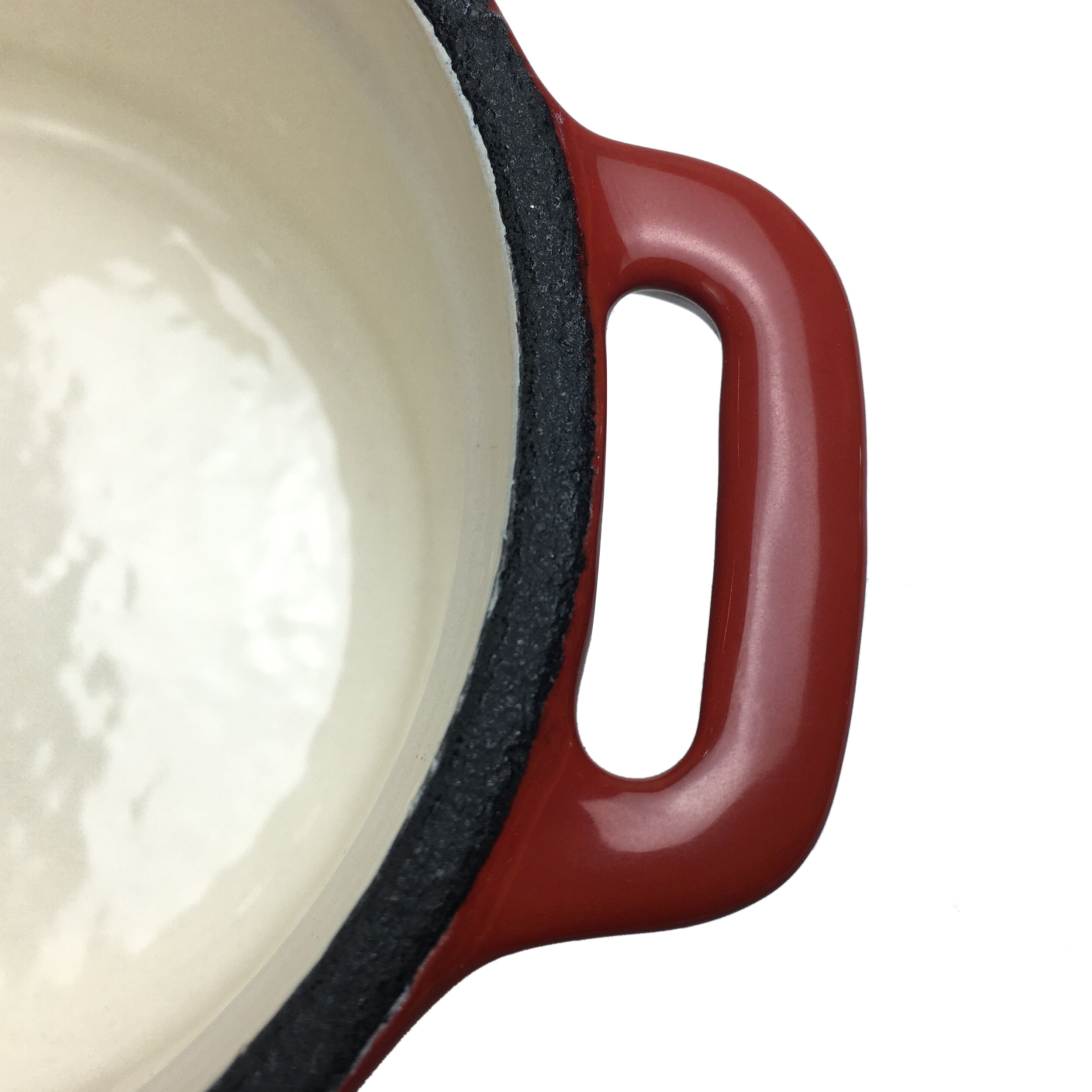 Enameled Cast Iron Dutch Oven, Cocotte (Small) - 4" (10 cm) Diameter - Round Red