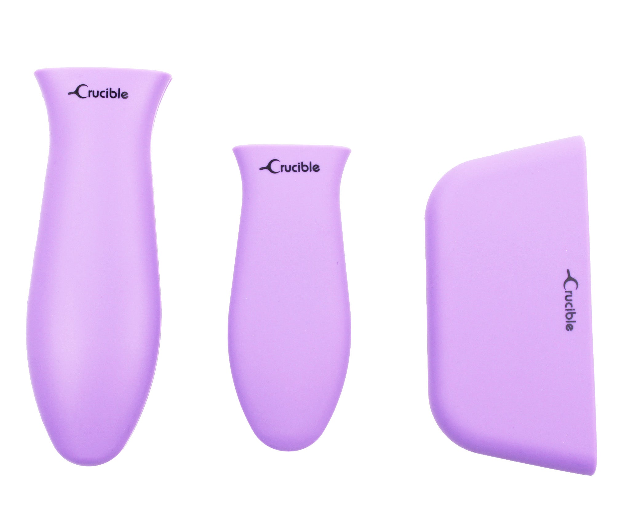 Silicone Potholders (3-Pack Mix Purple) for Cast Iron Skillet