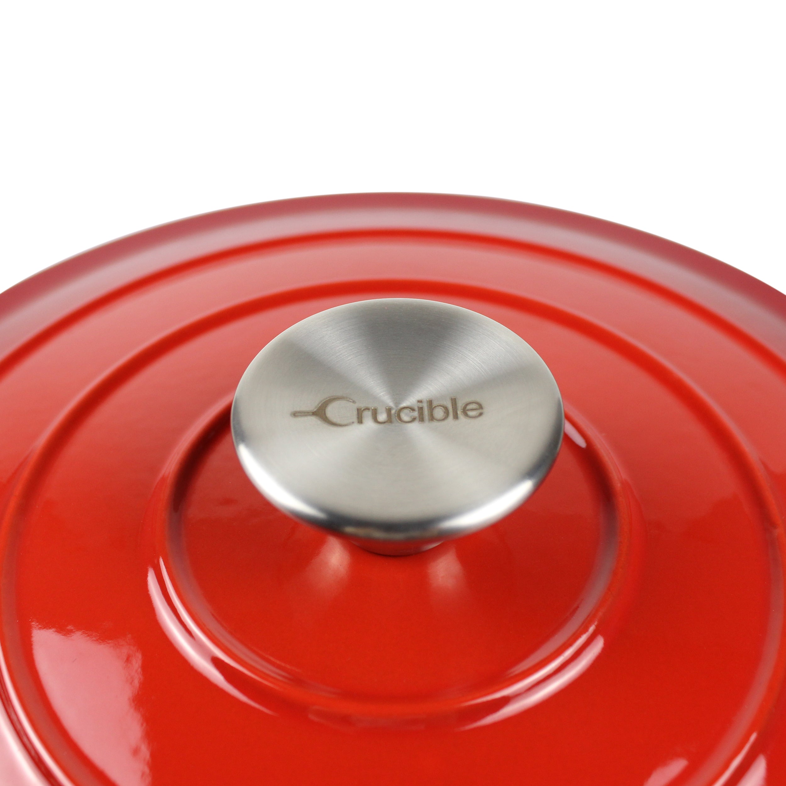 Enameled Cast Iron Dutch Oven Pot, Cocotte, Casserole Dish - Round Red 10.23" (26 cm)