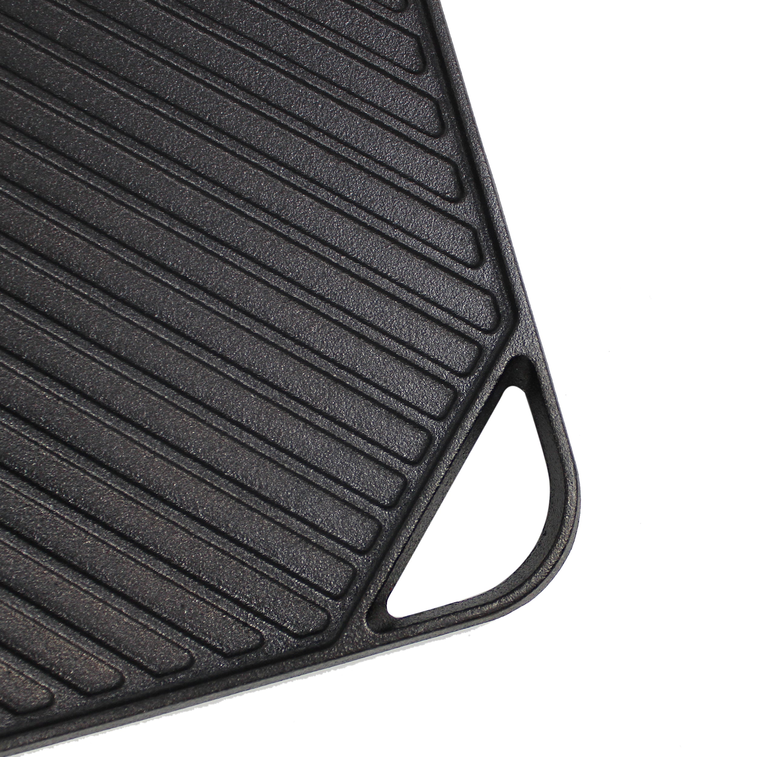 Cast Iron Griddle (10.63" by 10.63"/27 cm x 27 cm), Reversible, Grill and Griddle Combo Pan
