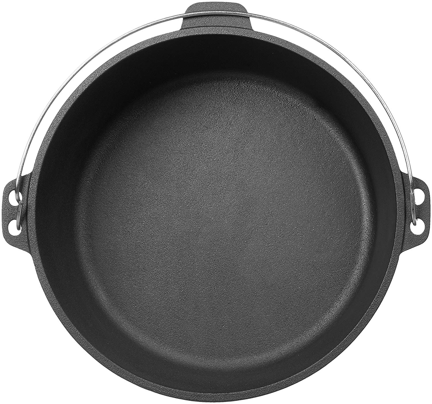 Cast Iron Camp Dutch Oven with Legs - 4.1 qt (3.9 L), Including Lid Lifter and Lid Stand