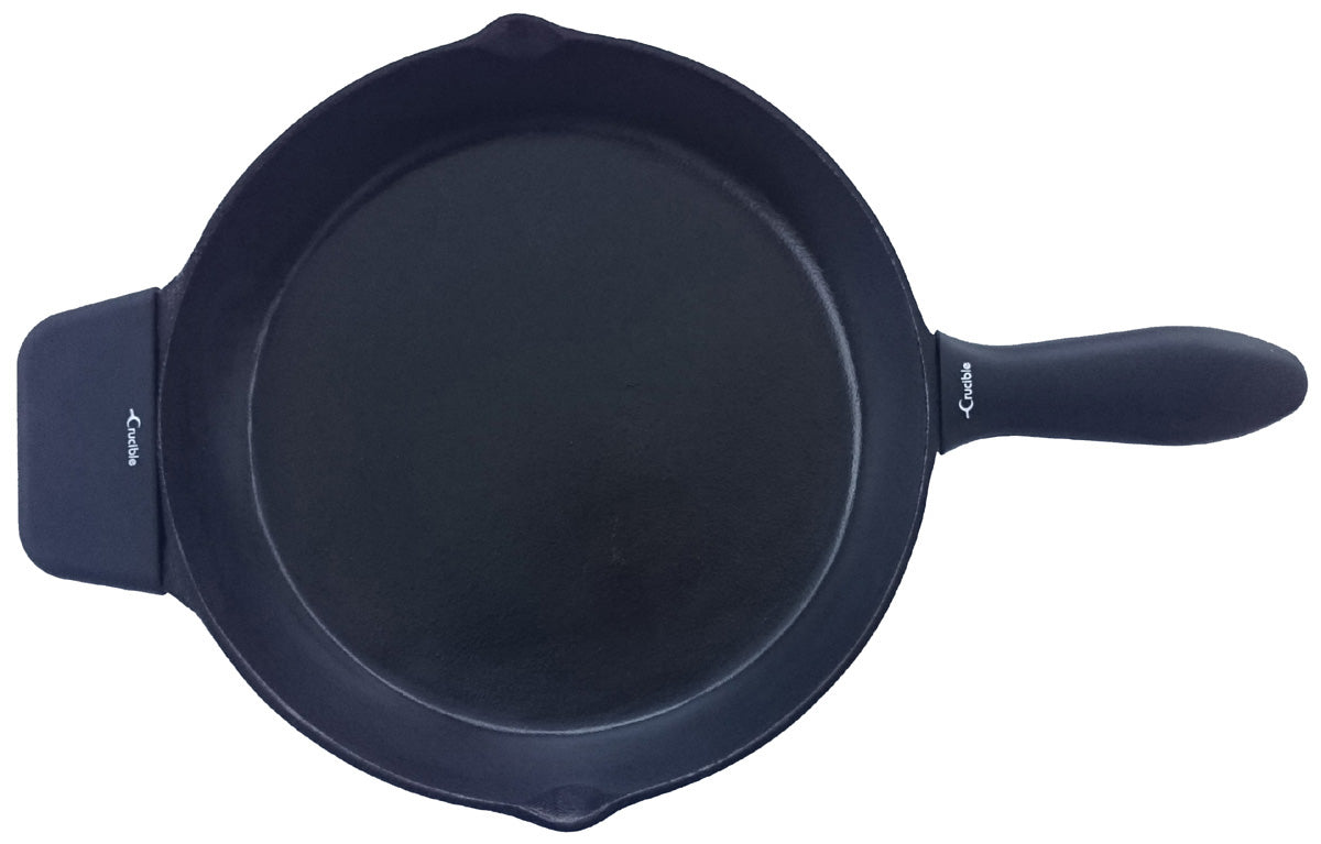 Silicone Potholders (3-Pack Mix Black) for Cast Iron Skillets