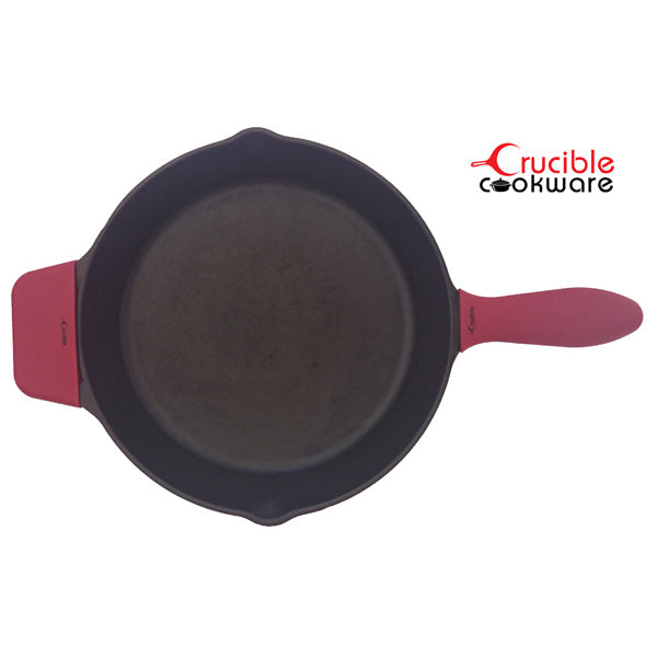 Silicone Potholders (3-Pack Mix Red) for Cast Iron Skillet