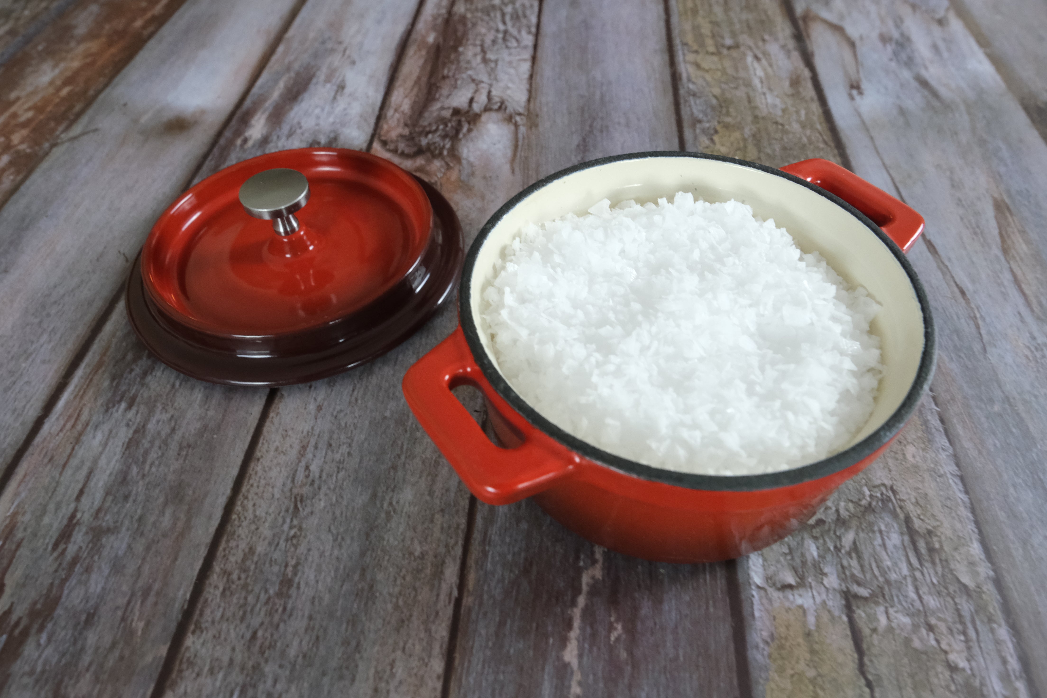 Enameled Cast Iron Dutch Oven, Cocotte (Small) - 4" (10 cm) Diameter - Round Red