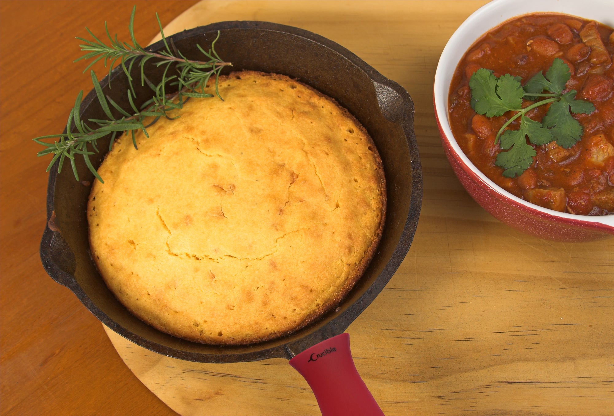 Silicone Potholders (4-Pack Combo Red) - Handle Cover for Cast Iron Skillets