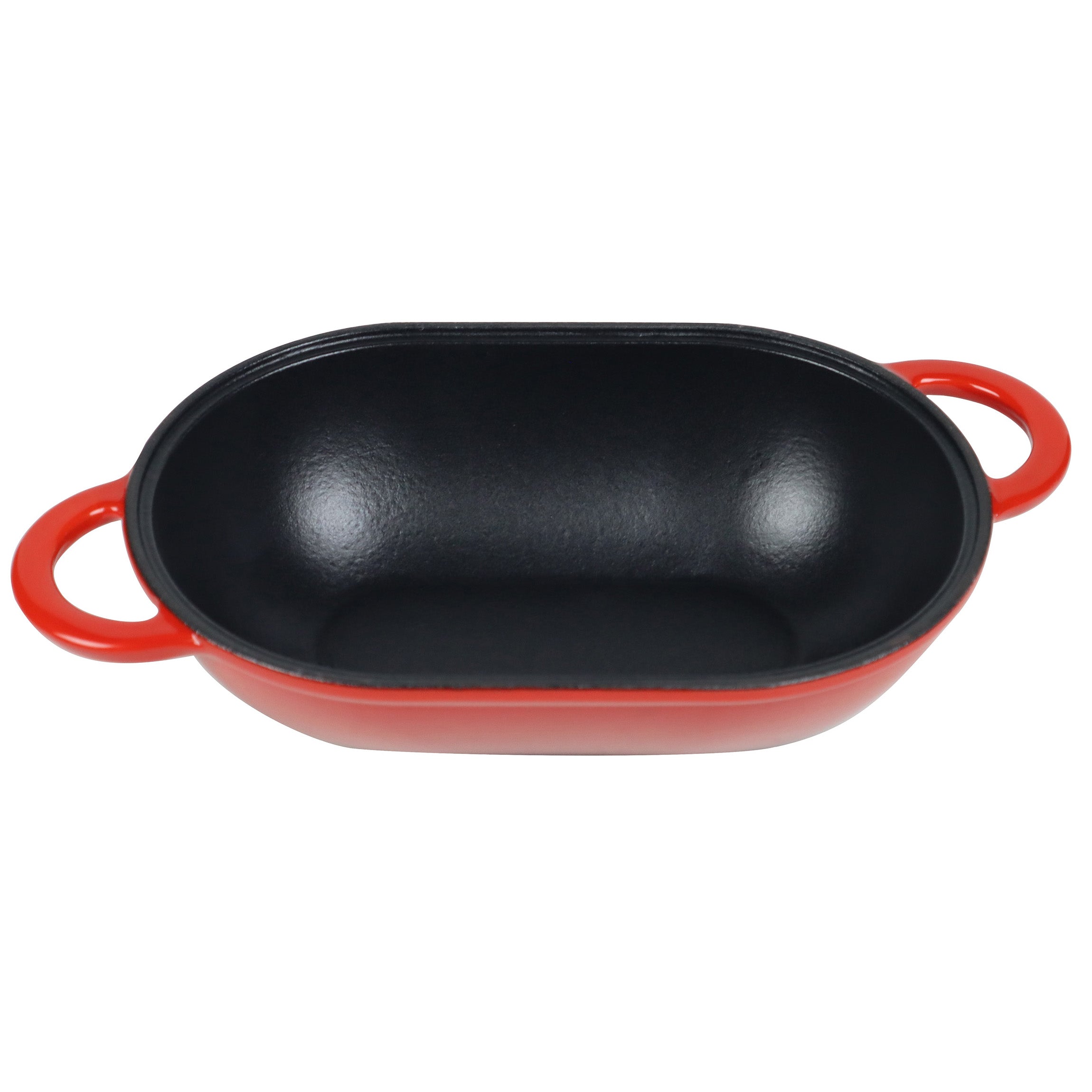 Enameled Cast Iron Bread Pan with Lid, Red, Oven Safe Form for Baking, Artisan Bread Kit - Loaf Pan