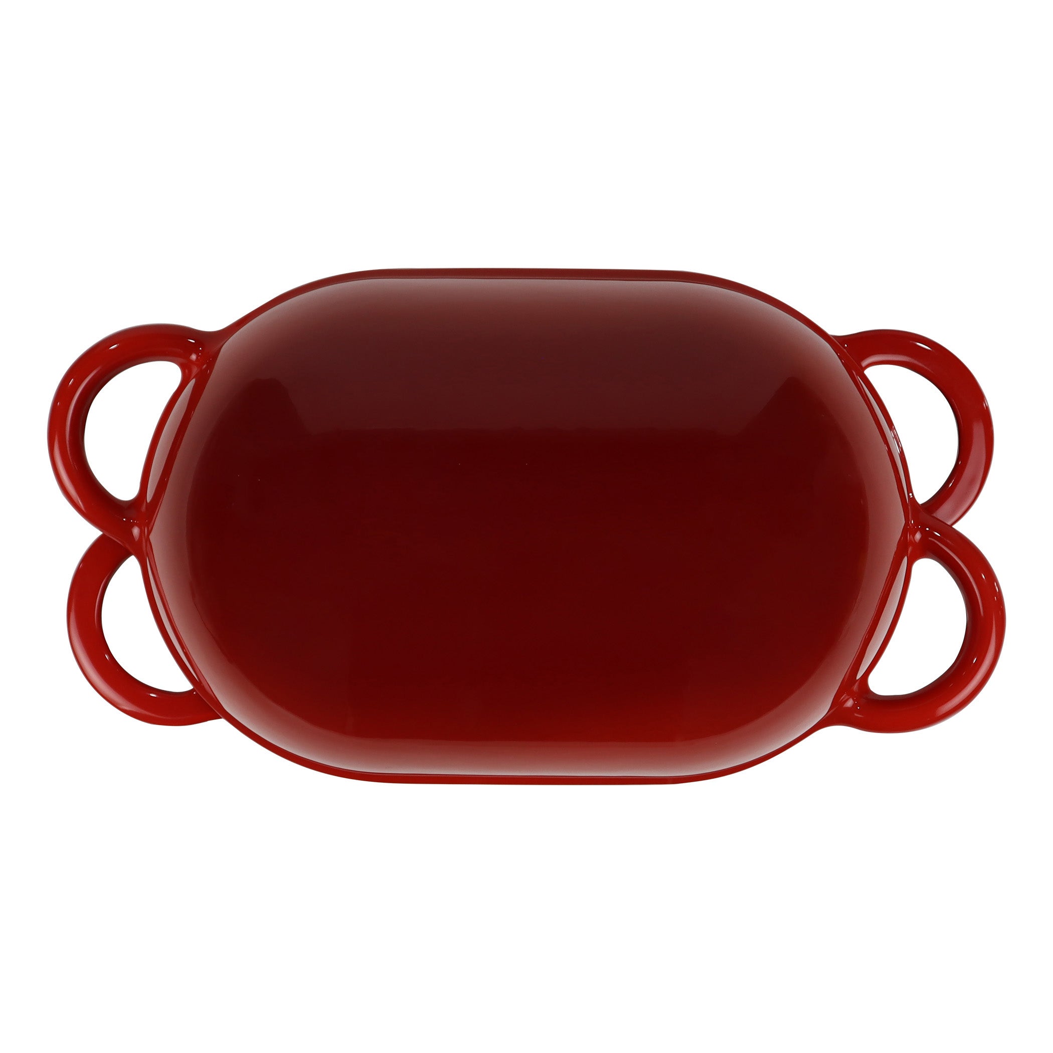 Enameled Cast Iron Bread Pan with Lid, Red, Oven Safe Form for Baking, Artisan Bread Kit - Loaf Pan