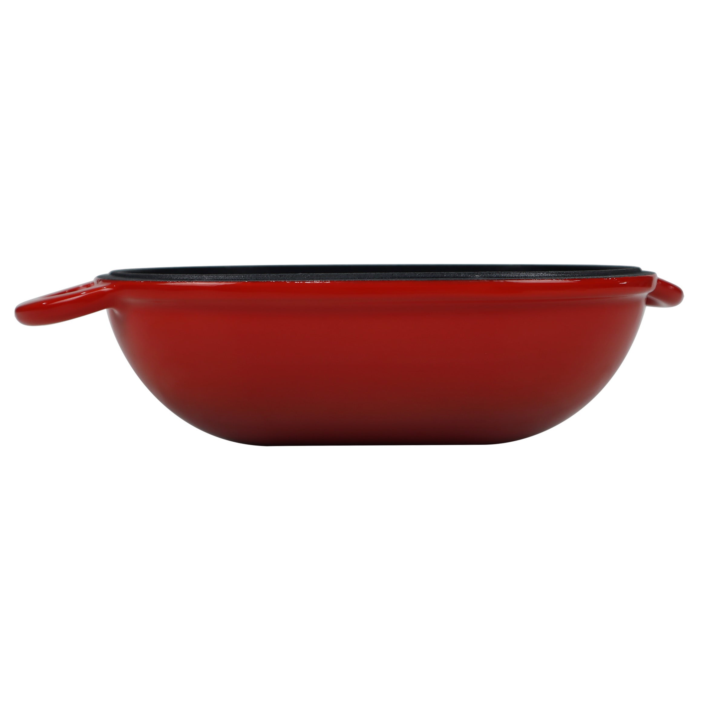 Enameled Cast Iron Bread Pan with Lid, Red, Oven Safe Form for Baking, Artisan Bread Kit - Loaf Pan