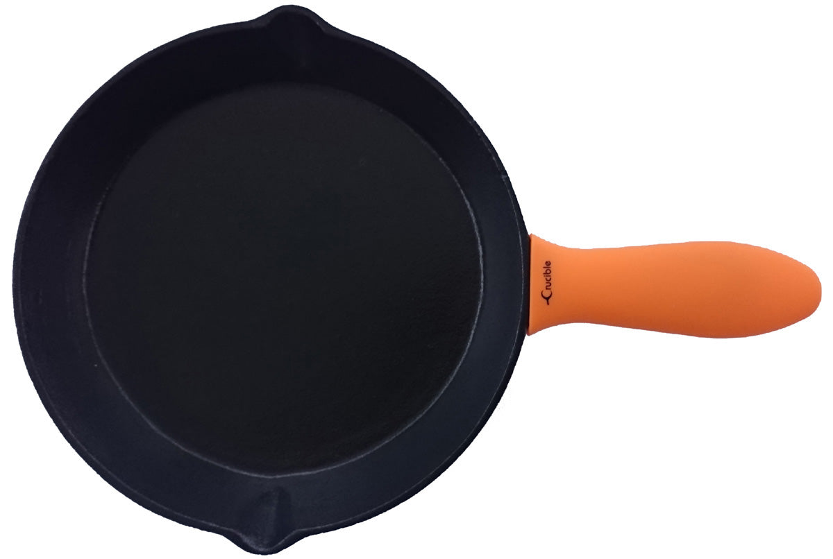 Silicone Potholders (3-Pack Mix Orange) for Cast Iron Skillets