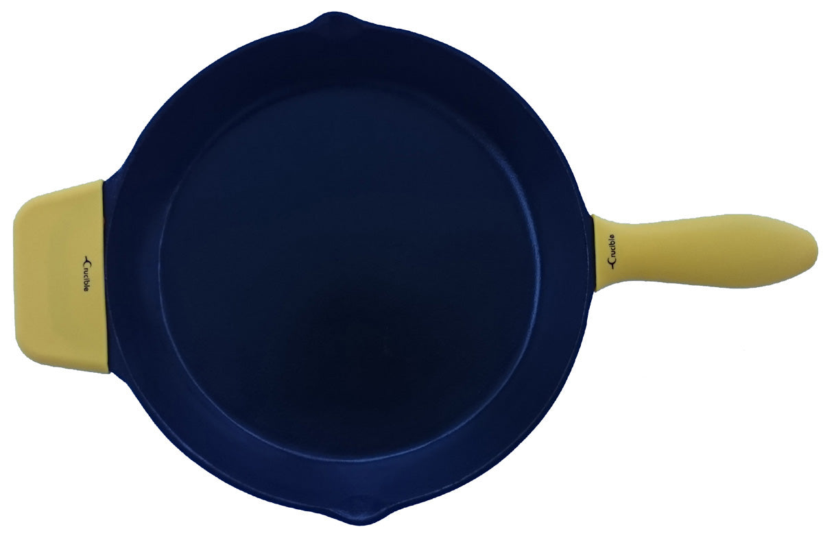 Silicone Potholders (3-Pack Mix Yellow) for Cast Iron Skillet