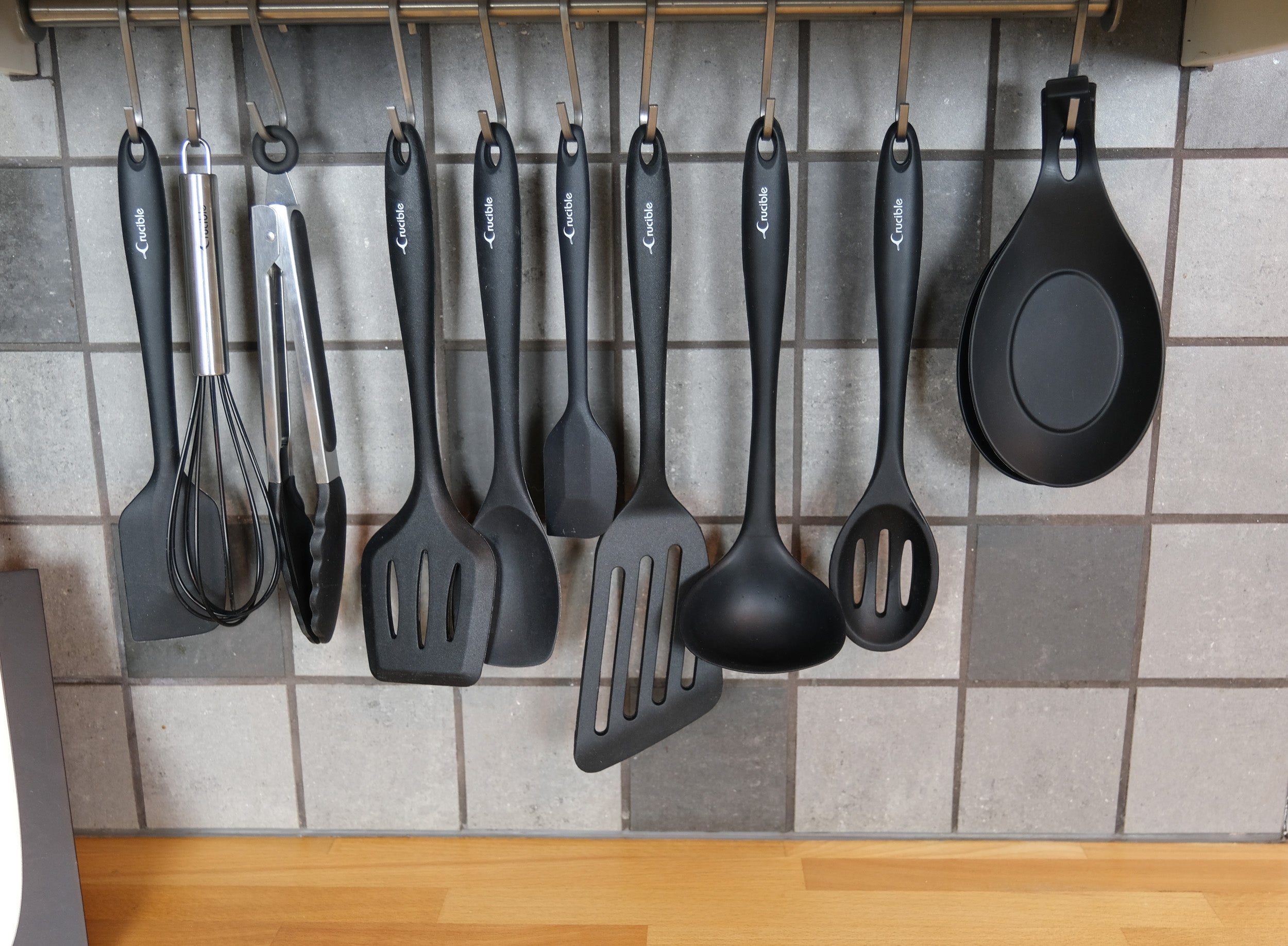 Silicone Spoon Rests (Set of 4) - Black