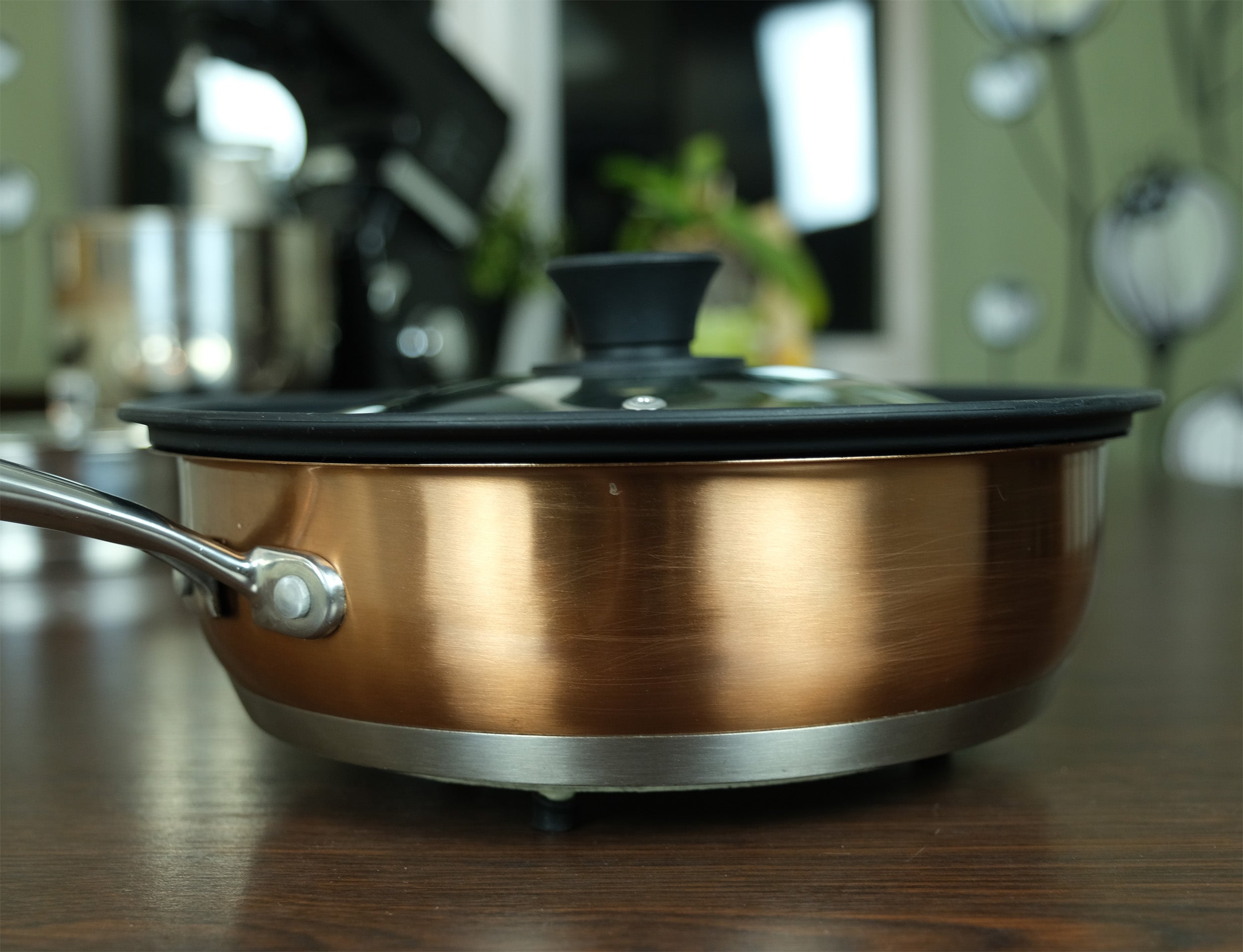 2-PACK - Glass Lid Universal - Multisize for Pots and Pans, Black