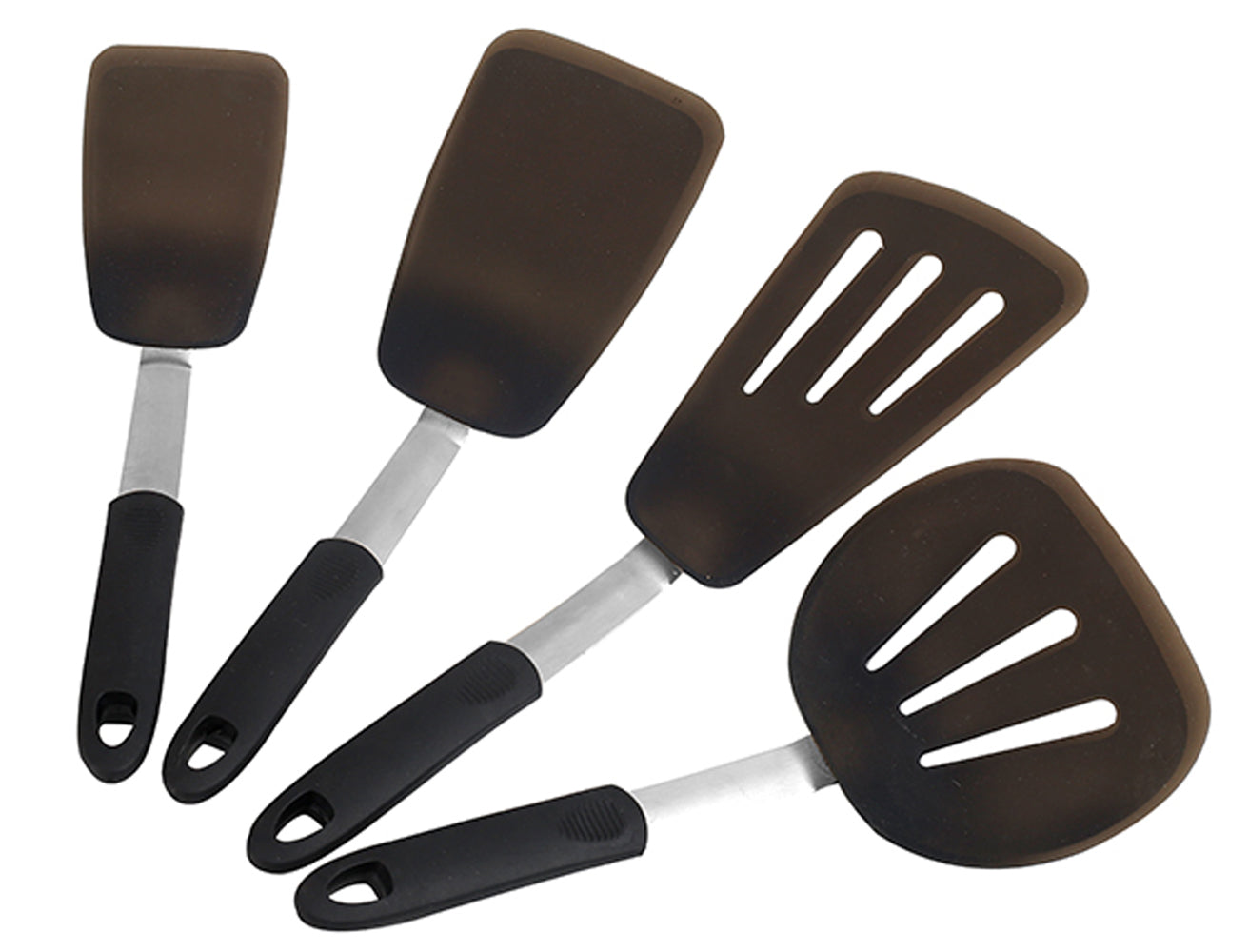Silicone Turner Spatula Set - Cooking Utensil Set - Egg Turners, Pancake Flippers, Kitchen Spatulas