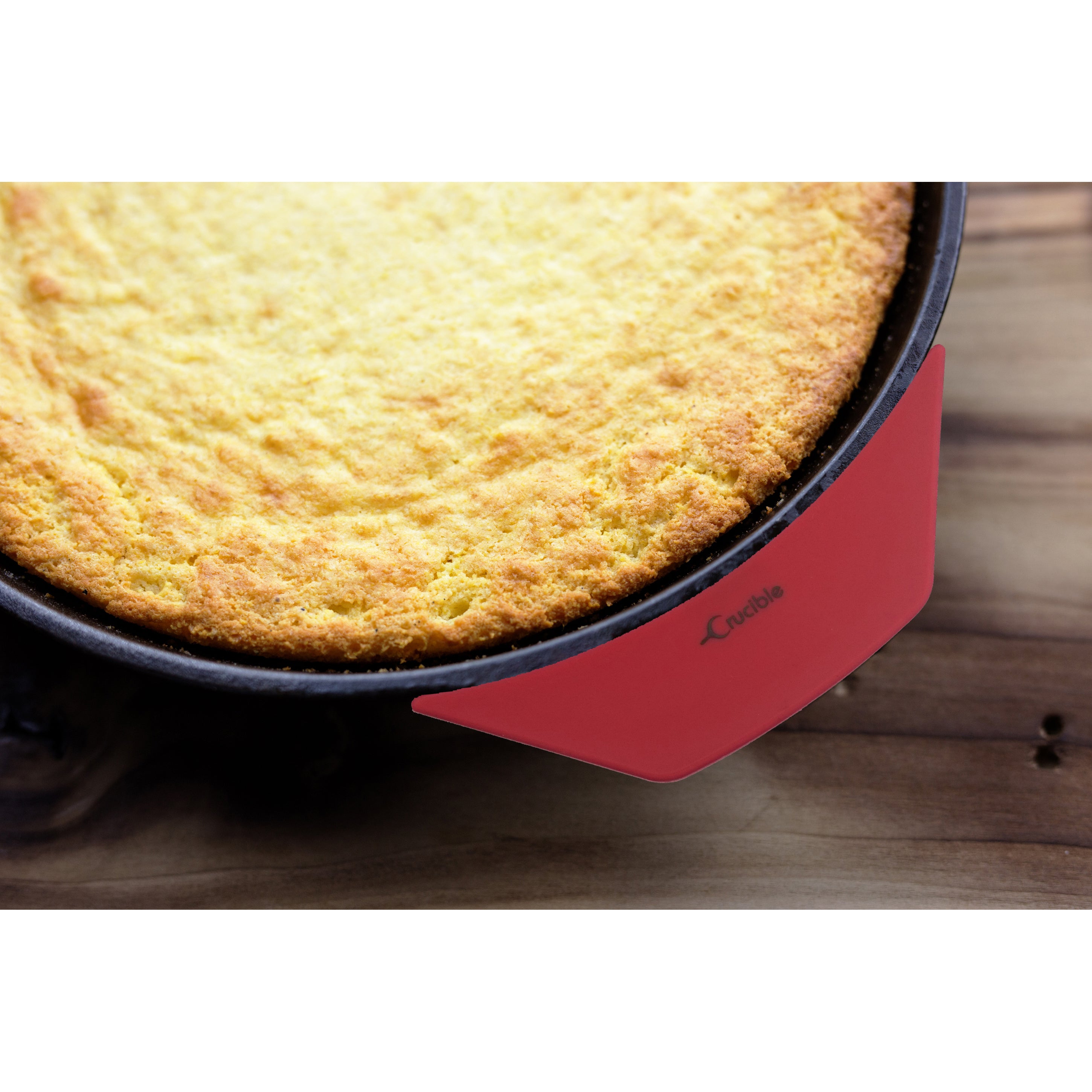 12-Inch (30,5 cm) Cast Iron Skillet Set, Silicone Handle Holders, Glass Lid, Cast Iron Cleaner, Scraper