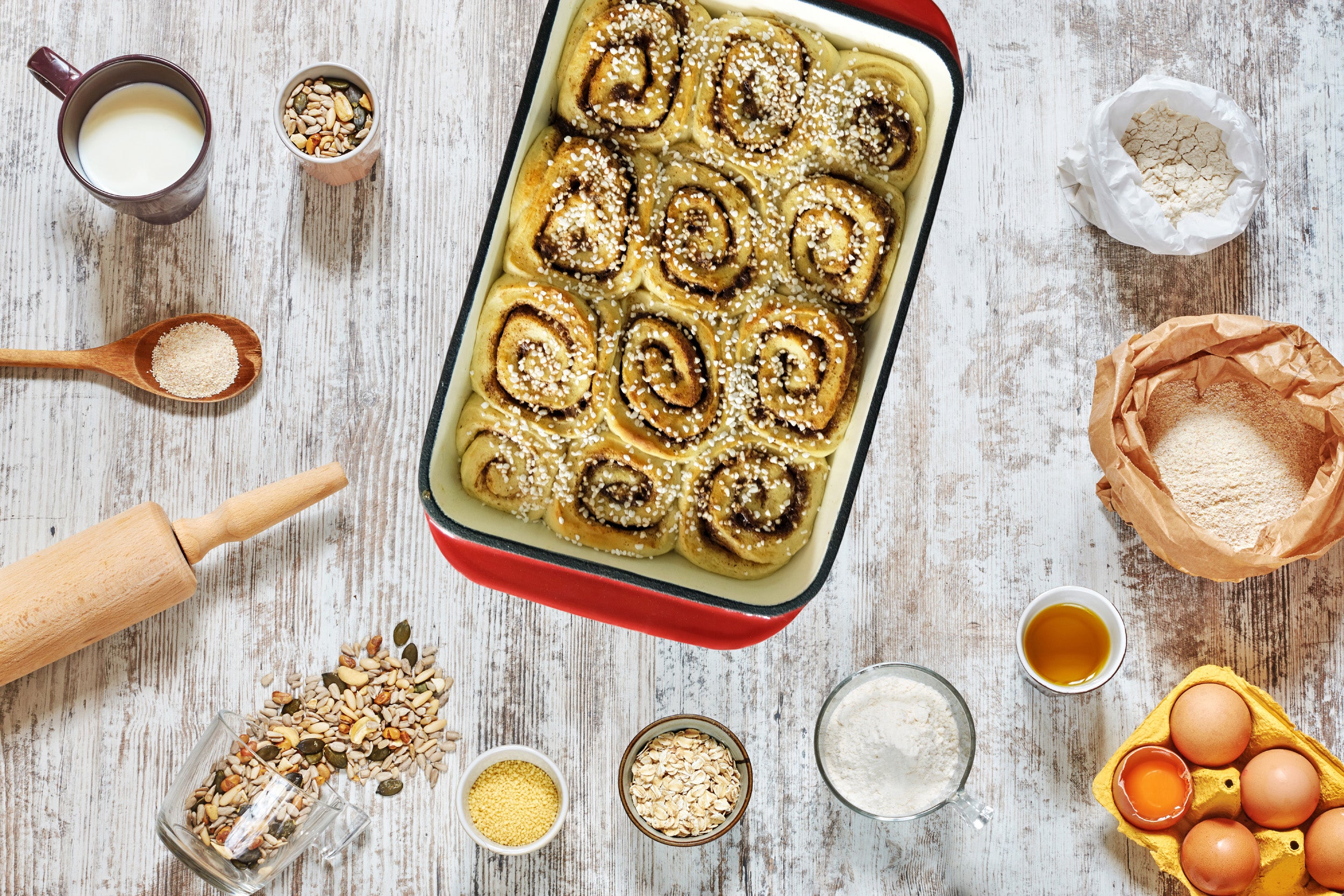 Enameled Cast Iron Rectangular Roaster, Casserole Dish, Lasagna Pan, Deep Roasting Pan - Red